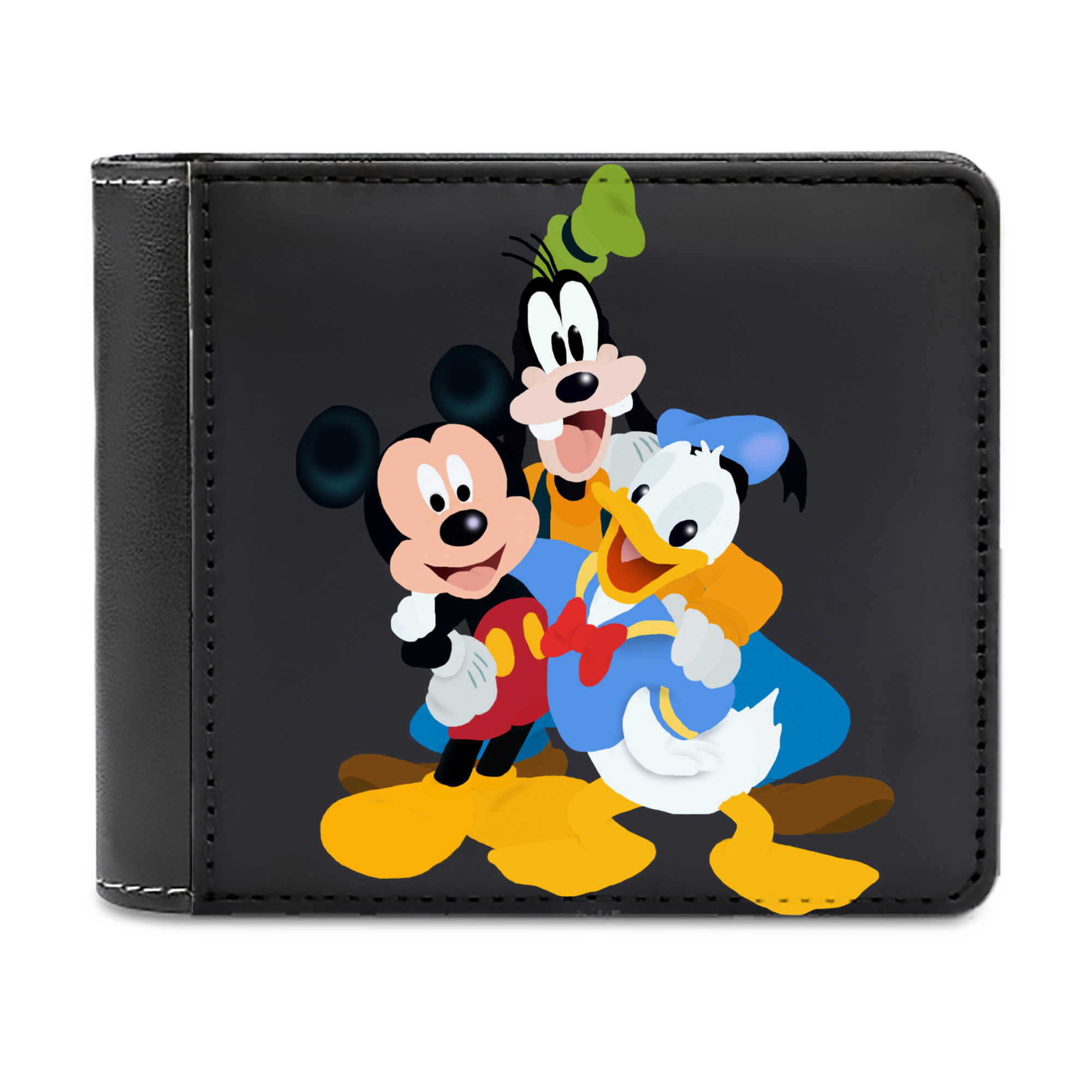 （画像用） ミッキーマウス Mickey Mouse 二つ折り革財布
