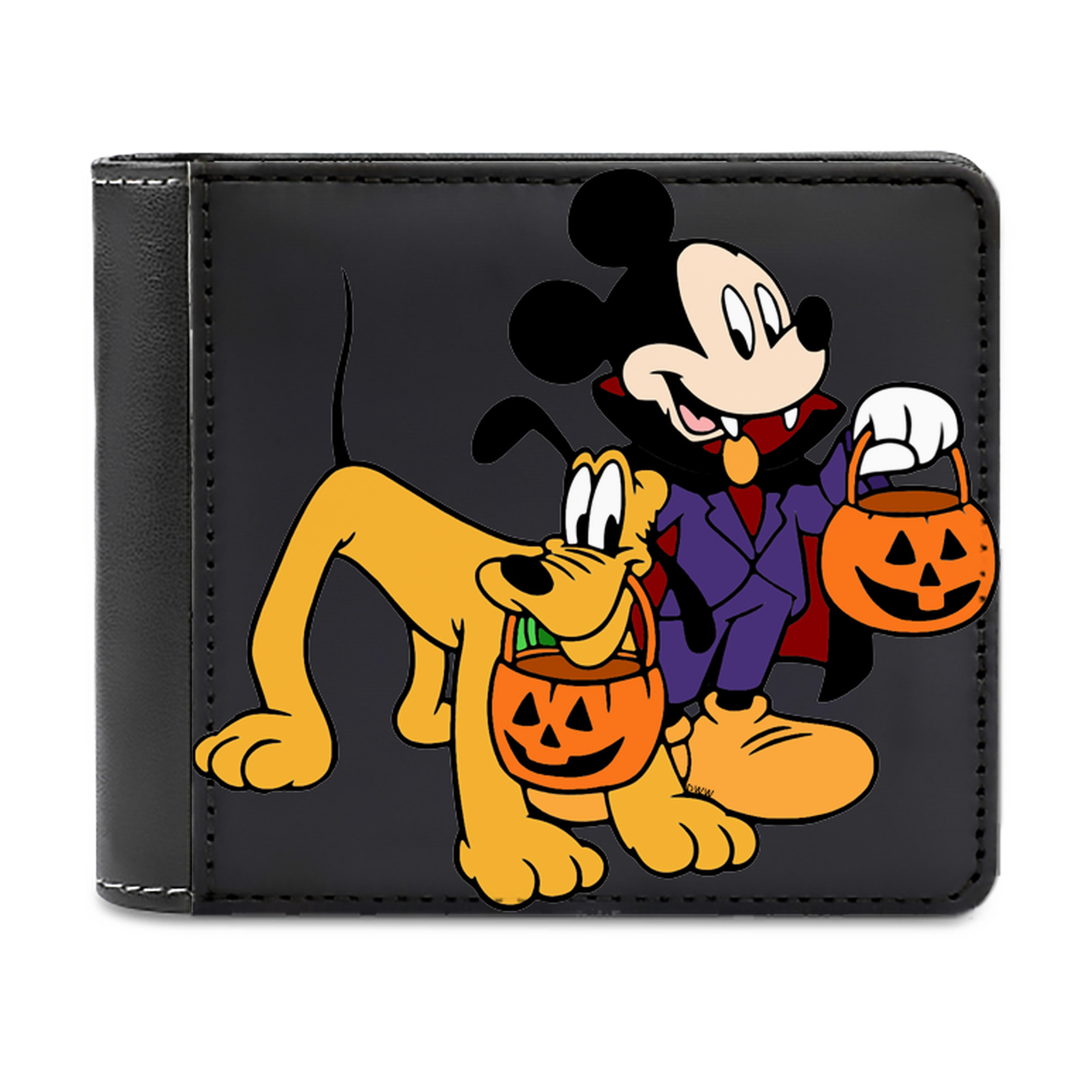 （画像用） ミッキーマウス Mickey Mouse 二つ折り革財布
