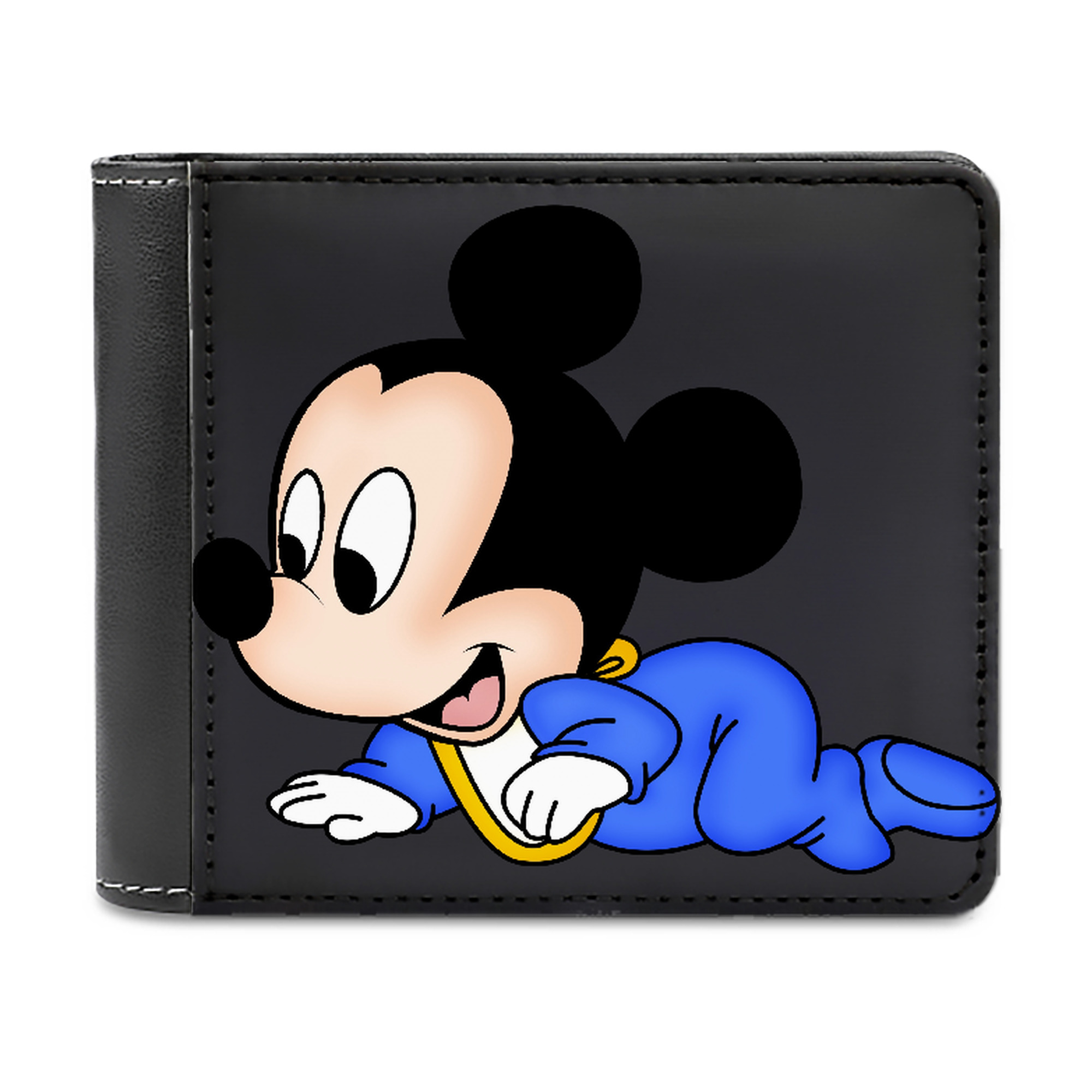 （画像用） ミッキーマウス Mickey Mouse 二つ折り革財布