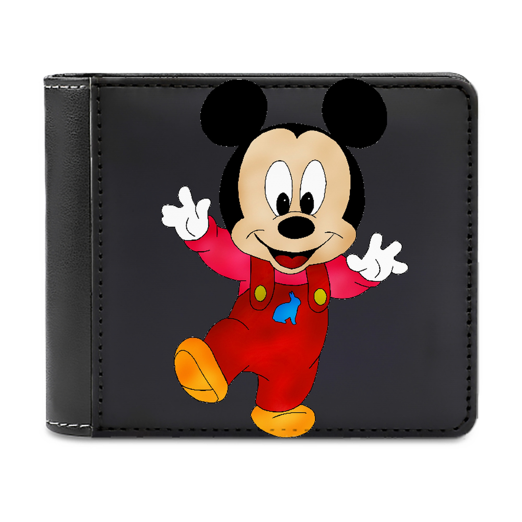（画像用） ミッキーマウス Mickey Mouse 二つ折り革財布