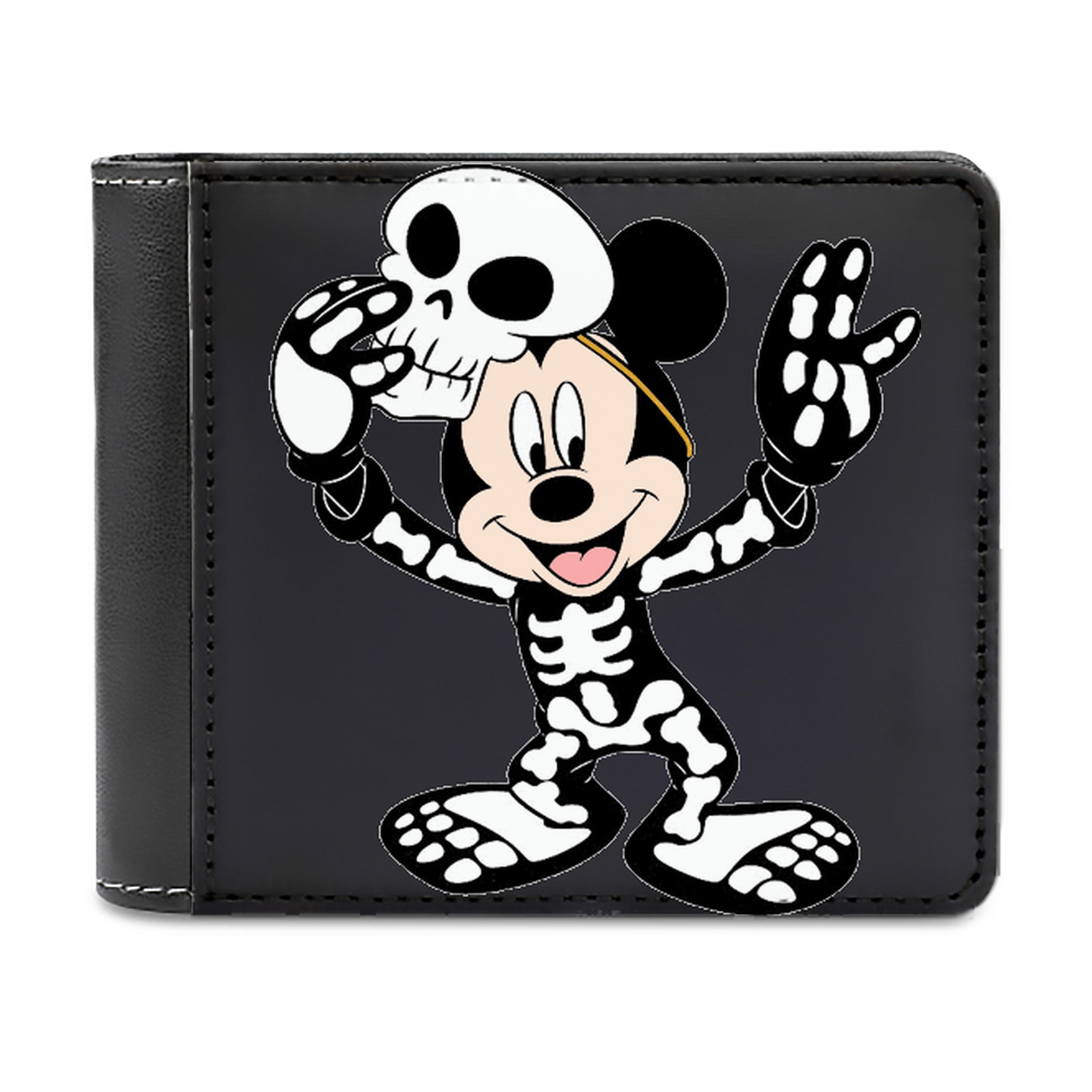 （画像用） ミッキーマウス Mickey Mouse 二つ折り革財布
