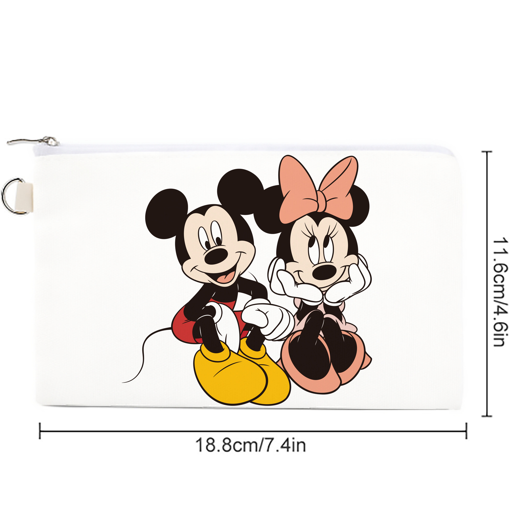 ミッキーマウス Mickey Mouse キャンバス生地ポーチ　小物入れ