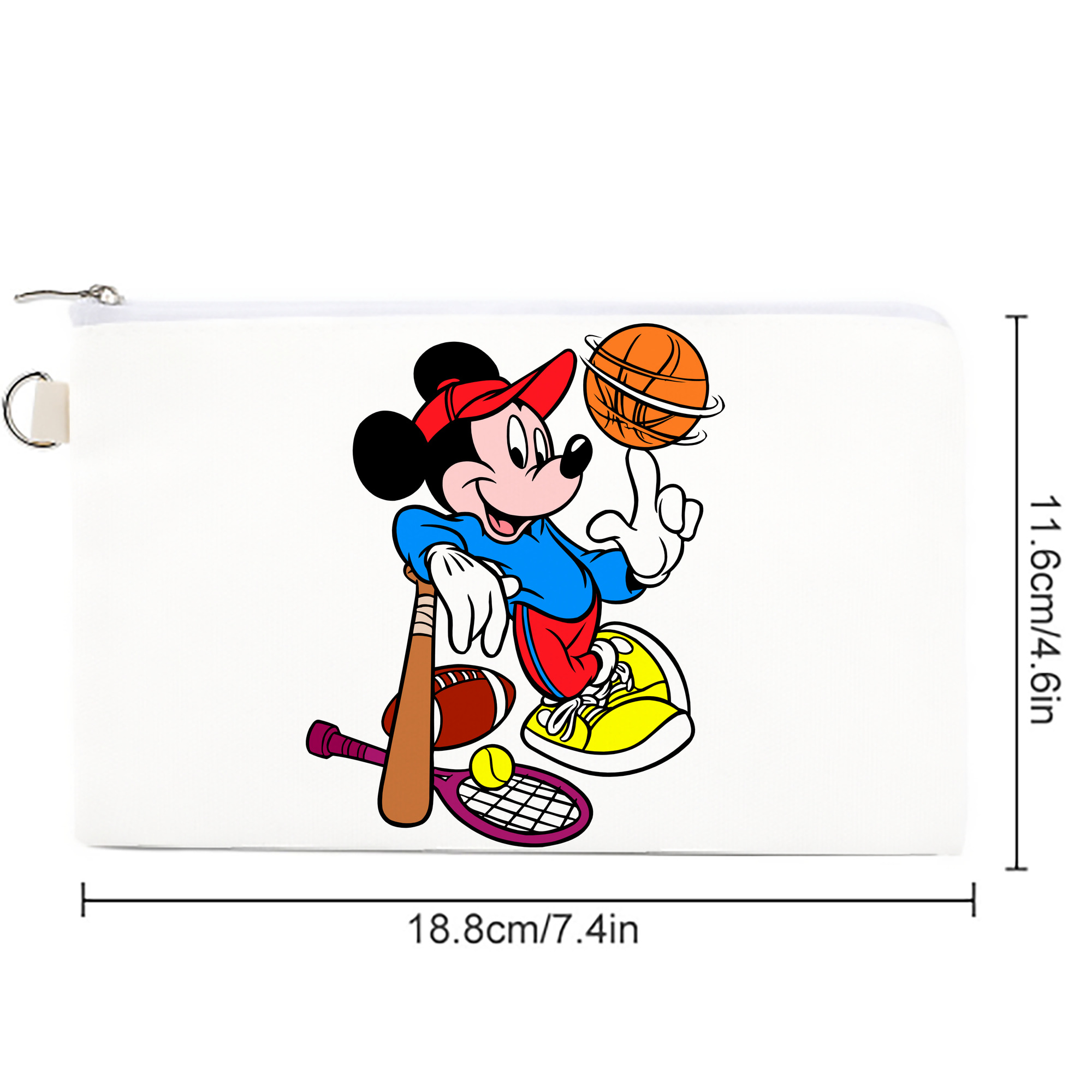 ミッキーマウス Mickey Mouse キャンバス生地ポーチ　小物入れ