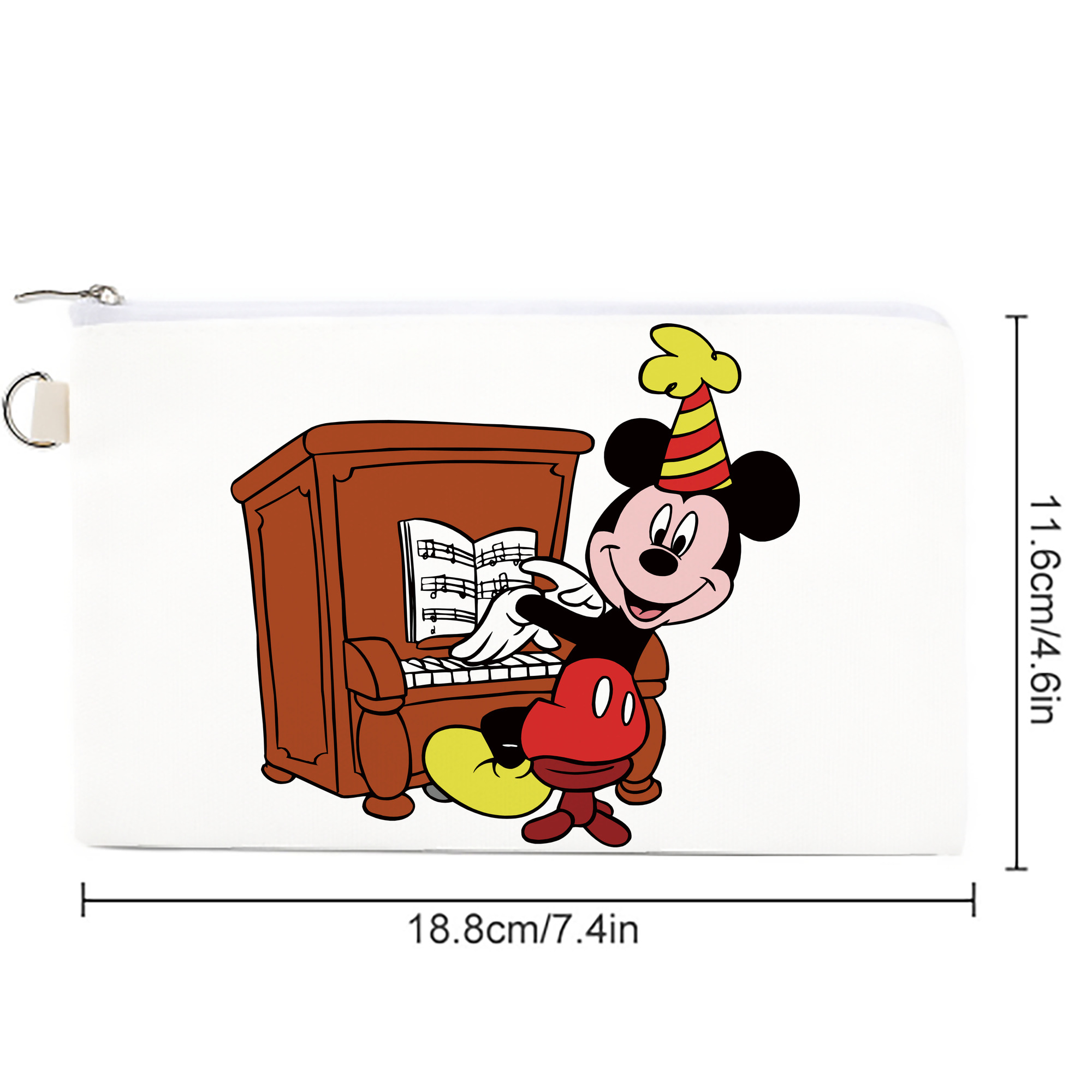 ミッキーマウス Mickey Mouse キャンバス生地ポーチ　小物入れ