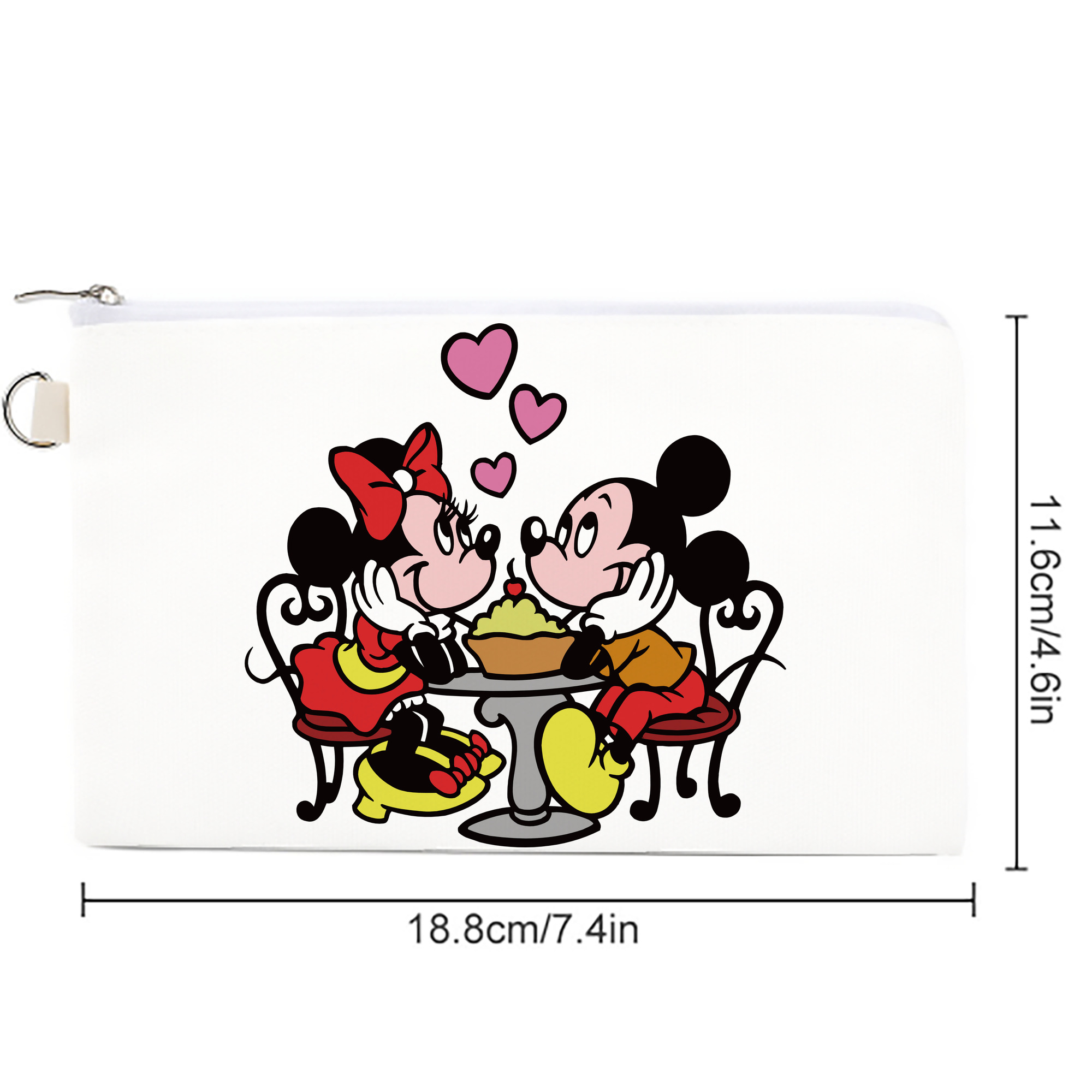 ミッキーマウス Mickey Mouse キャンバス生地ポーチ　小物入れ