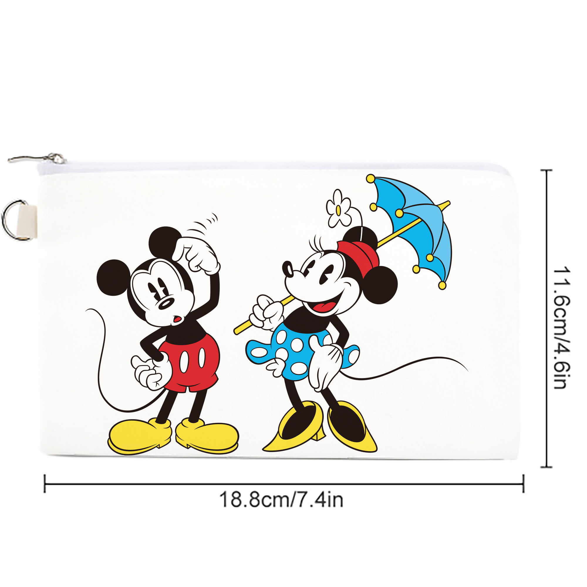 ミッキーマウス Mickey Mouse キャンバス生地ポーチ　小物入れ