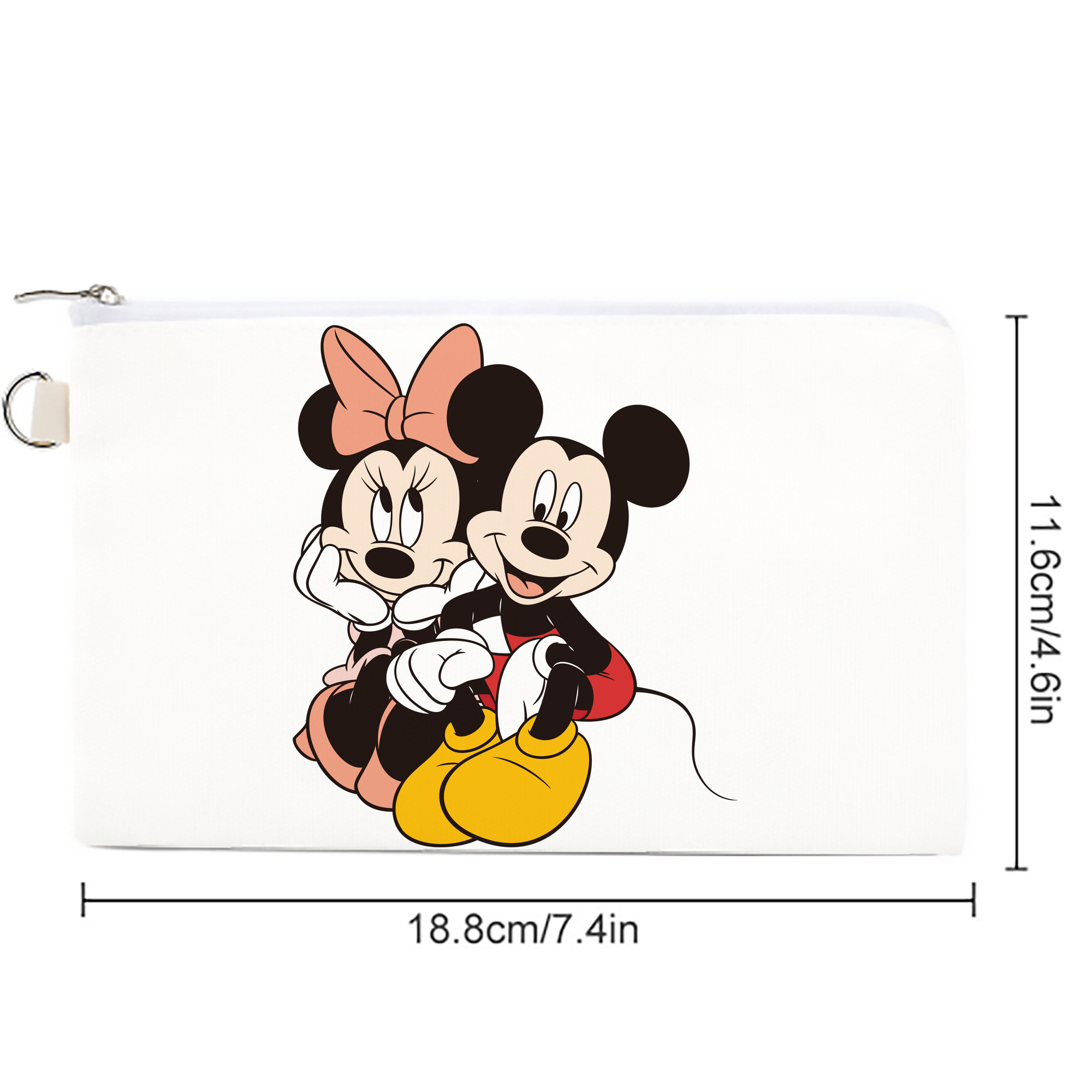 ミッキーマウス Mickey Mouse キャンバス生地ポーチ　小物入れ