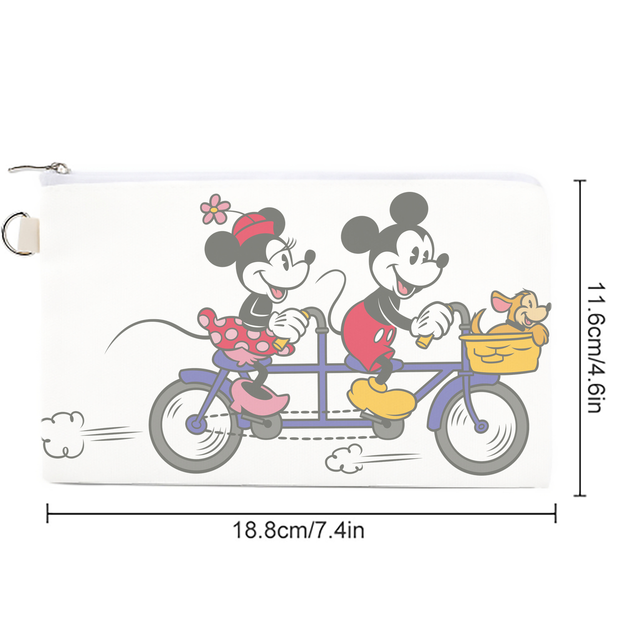 ミッキーマウス Mickey Mouse キャンバス生地ポーチ　小物入れ