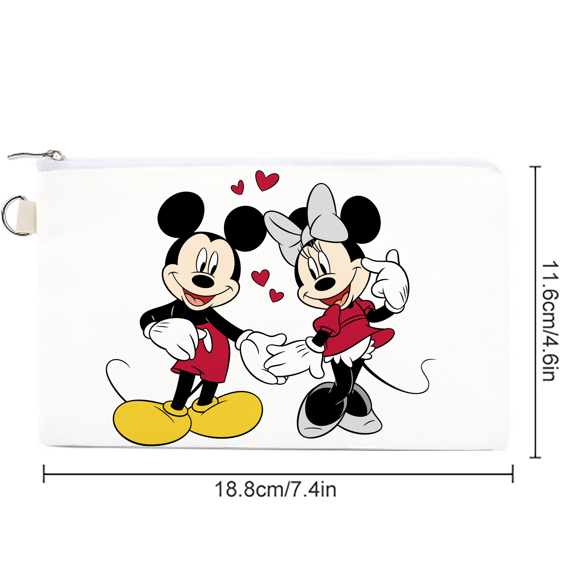 ミッキーマウス Mickey Mouse キャンバス生地ポーチ　小物入れ
