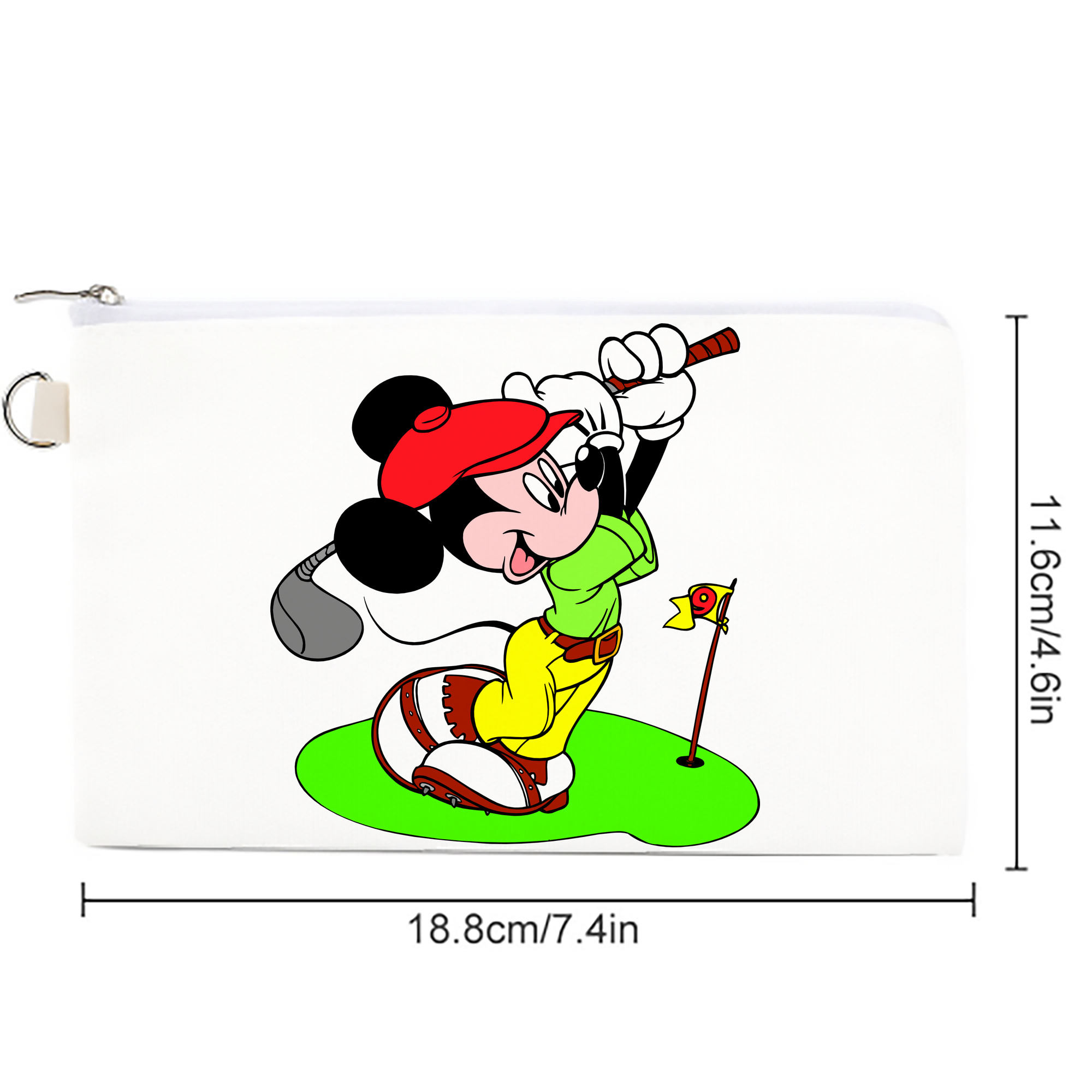 ミッキーマウス Mickey Mouse キャンバス生地ポーチ　小物入れ