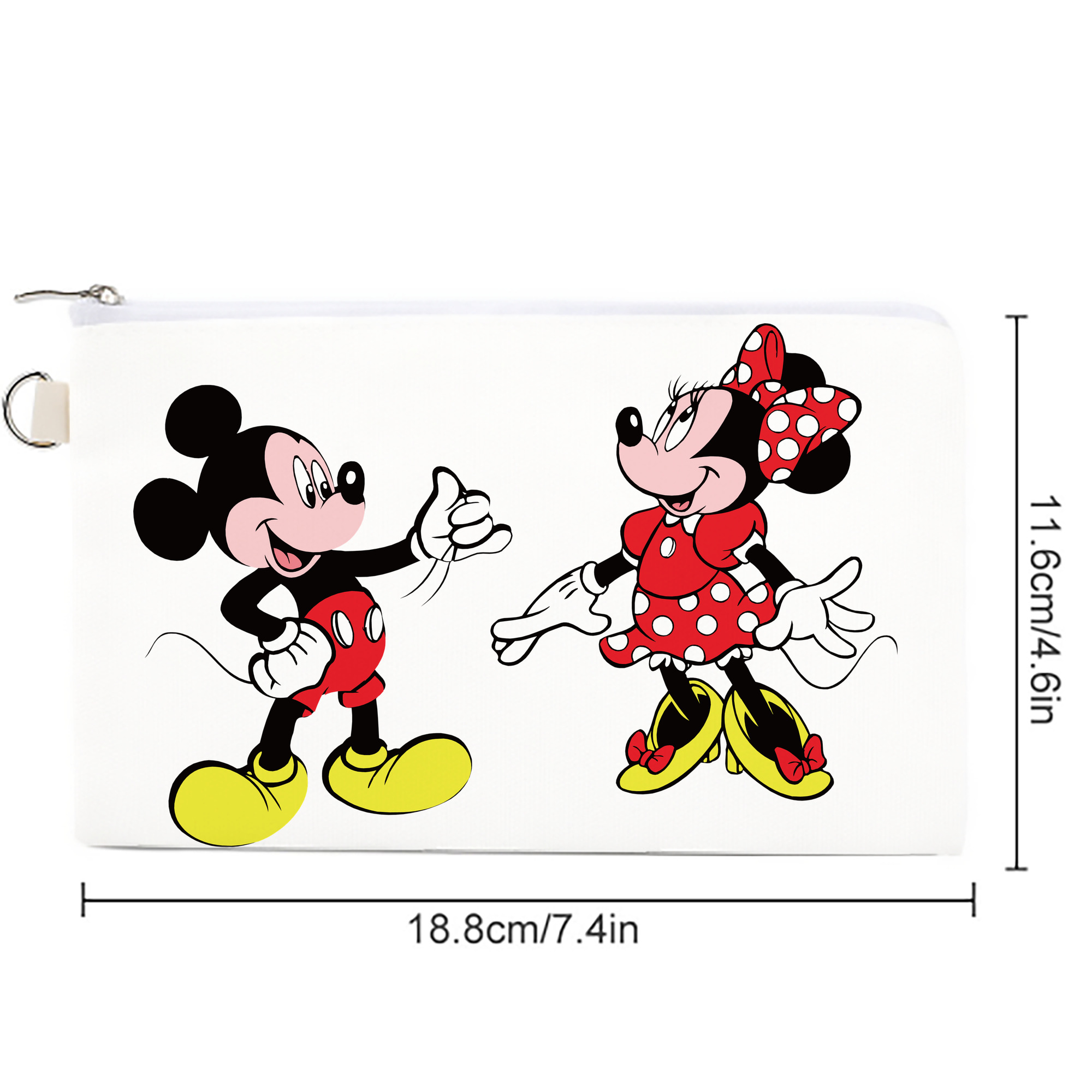 ミッキーマウス Mickey Mouse キャンバス生地ポーチ　小物入れ