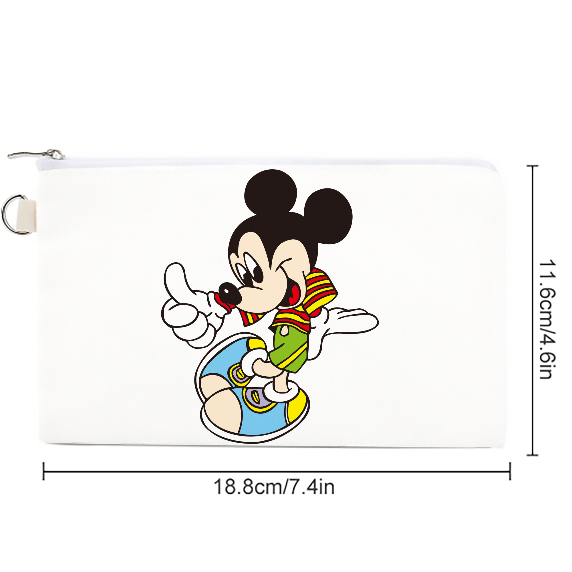 ミッキーマウス Mickey Mouse キャンバス生地ポーチ　小物入れ