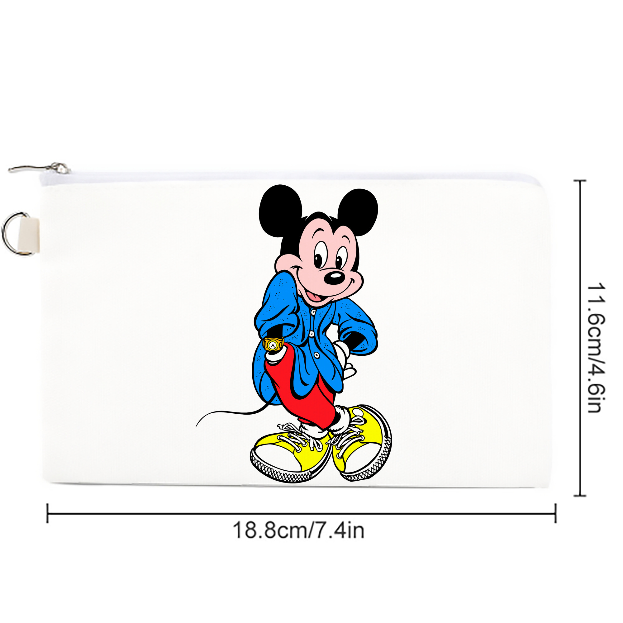 ミッキーマウス Mickey Mouse キャンバス生地ポーチ　小物入れ