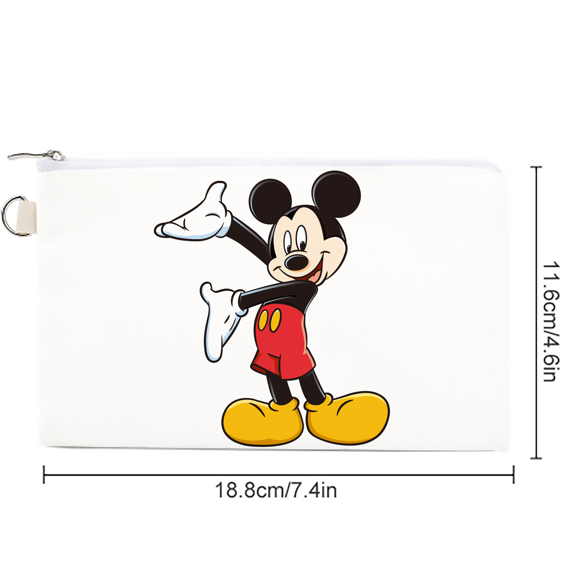ミッキーマウス Mickey Mouse キャンバス生地ポーチ　小物入れ