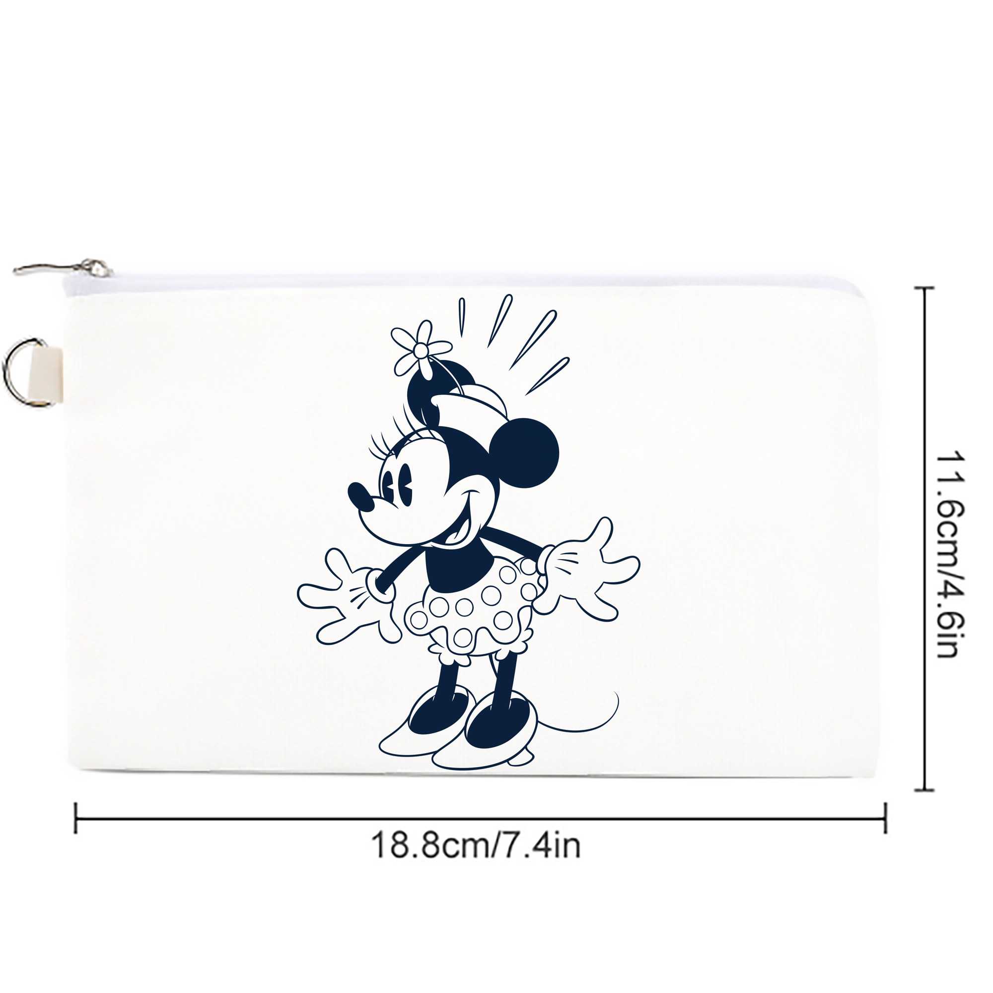 ミッキーマウス Mickey Mouse キャンバス生地ポーチ　小物入れ