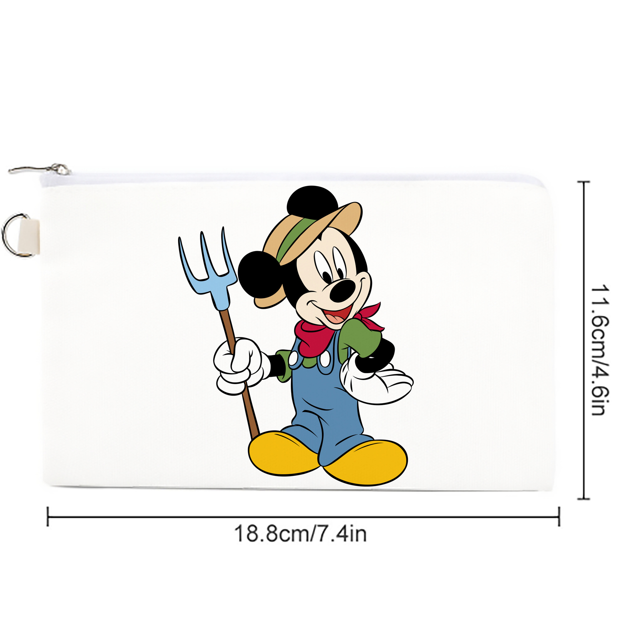 ミッキーマウス Mickey Mouse キャンバス生地ポーチ　小物入れ