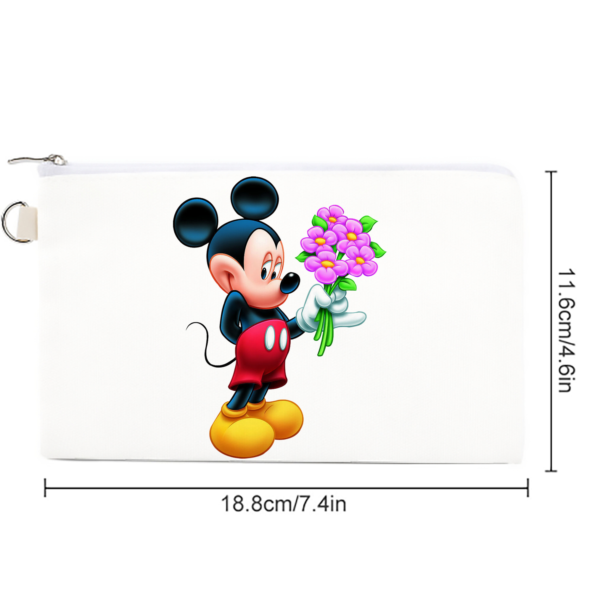 ミッキーマウス Mickey Mouse キャンバス生地ポーチ　小物入れ