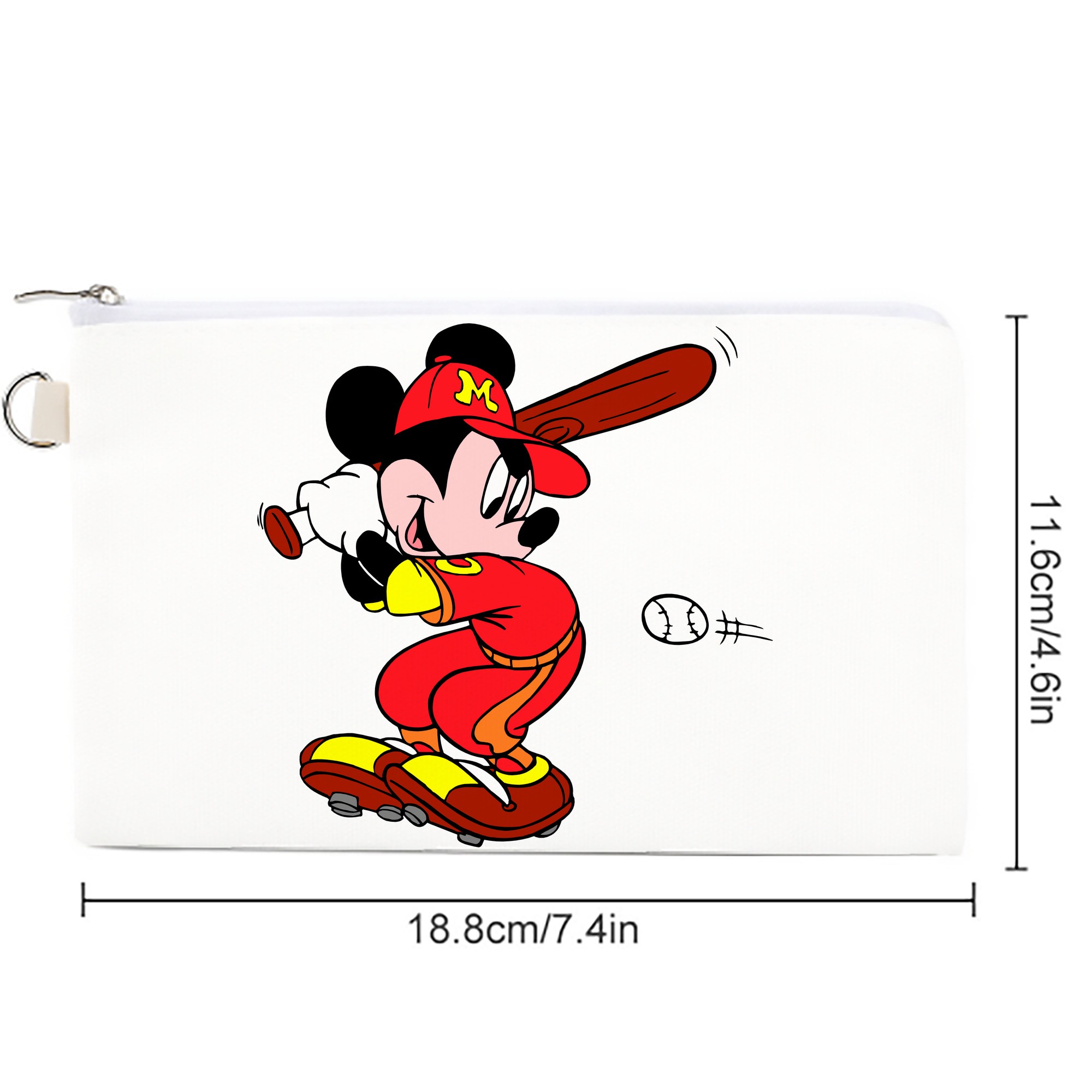 ミッキーマウス Mickey Mouse キャンバス生地ポーチ　小物入れ