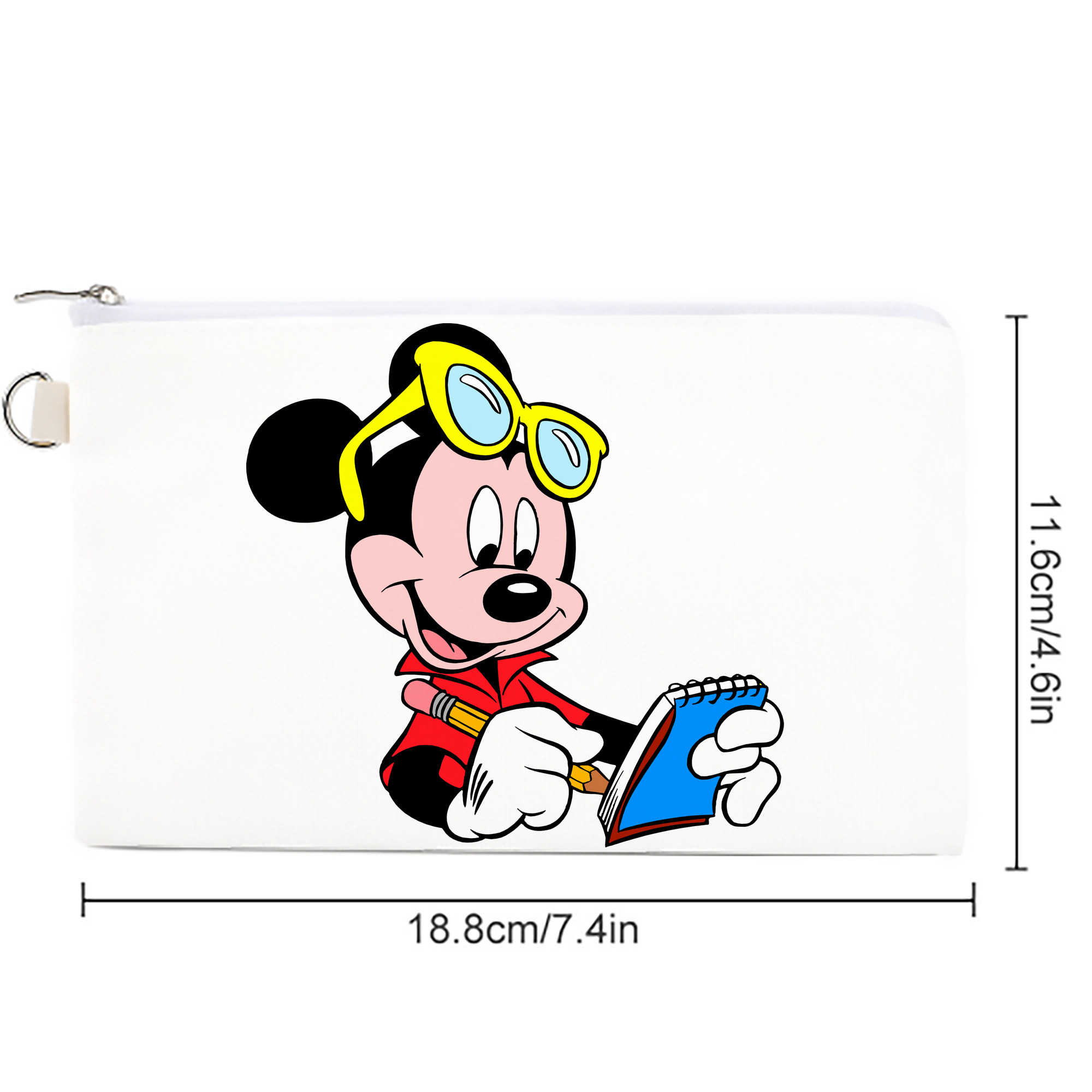 ミッキーマウス Mickey Mouse キャンバス生地ポーチ　小物入れ