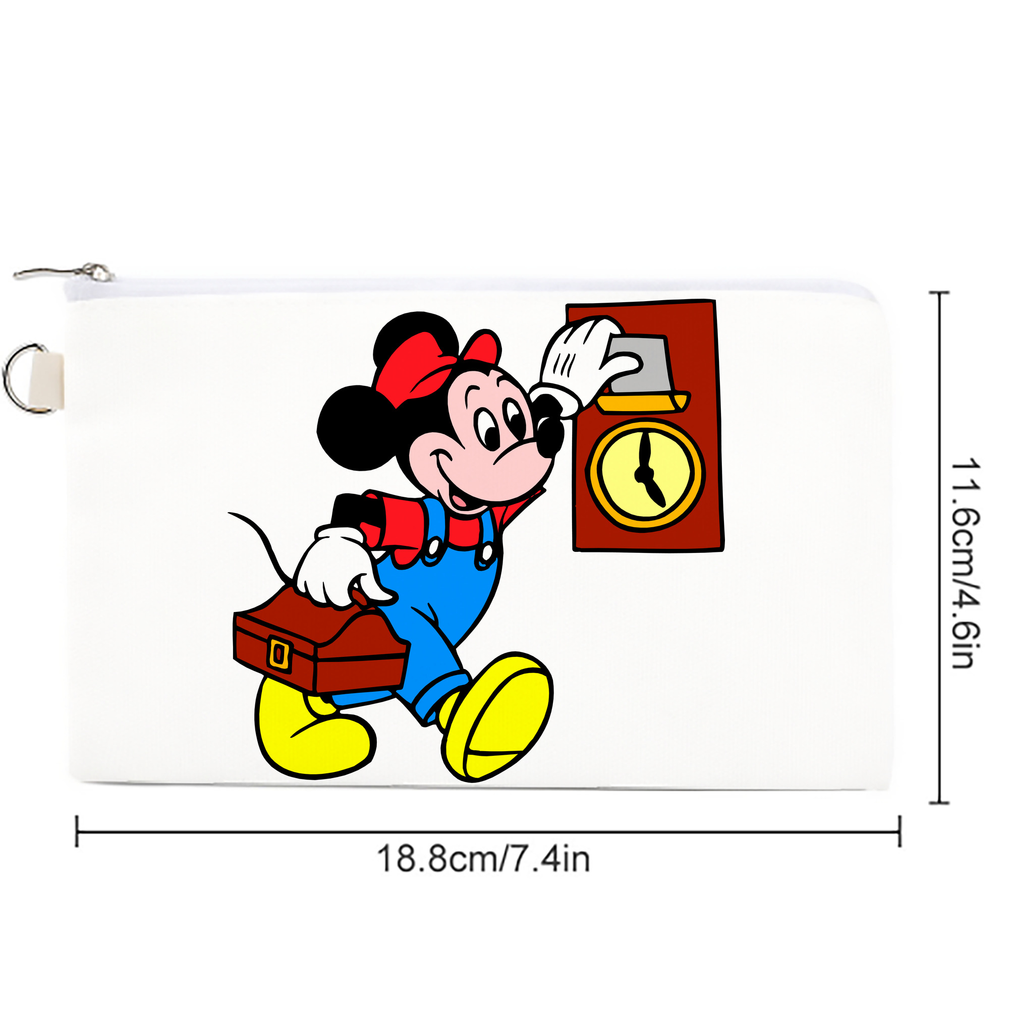 ミッキーマウス Mickey Mouse キャンバス生地ポーチ　小物入れ