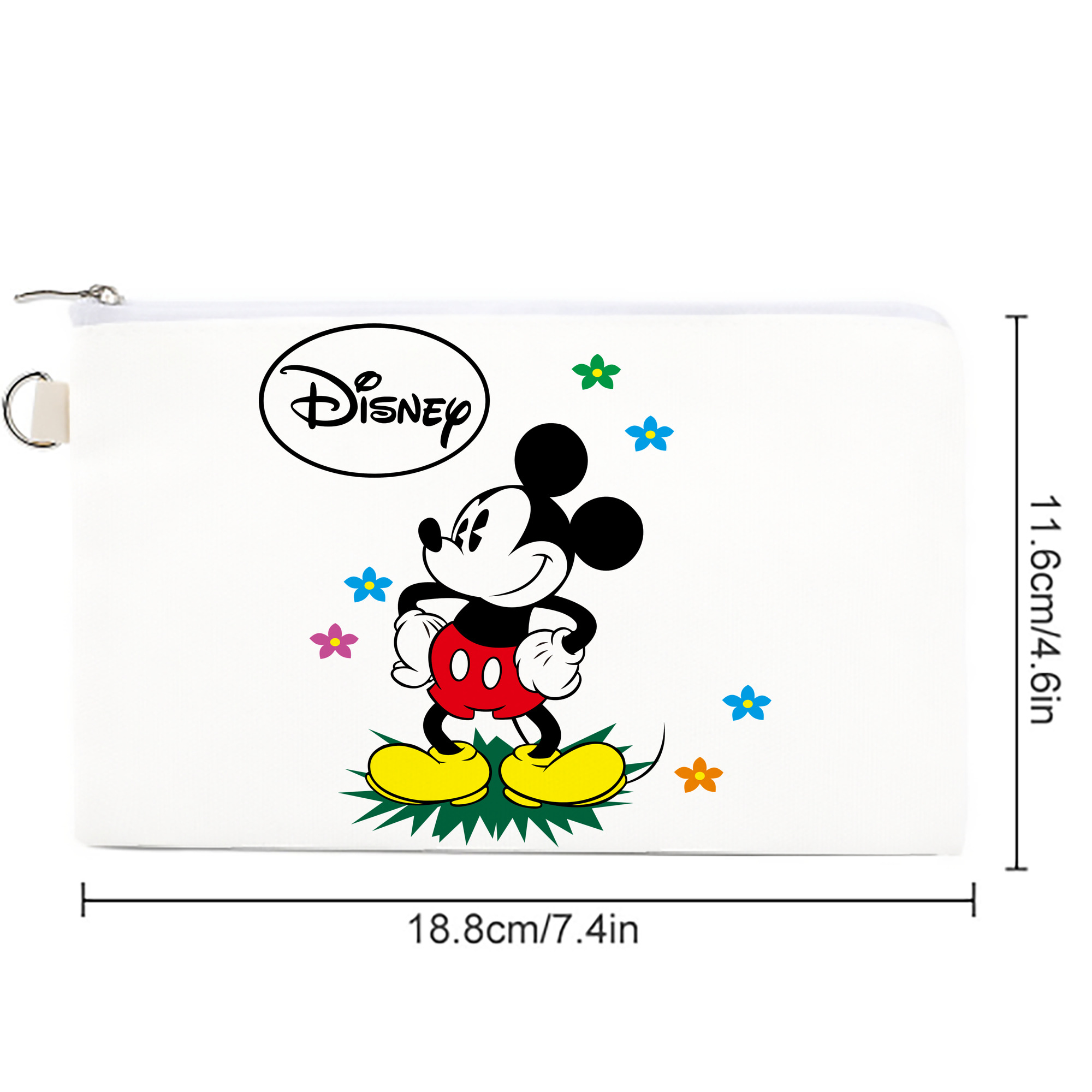ミッキーマウス Mickey Mouse キャンバス生地ポーチ　小物入れ