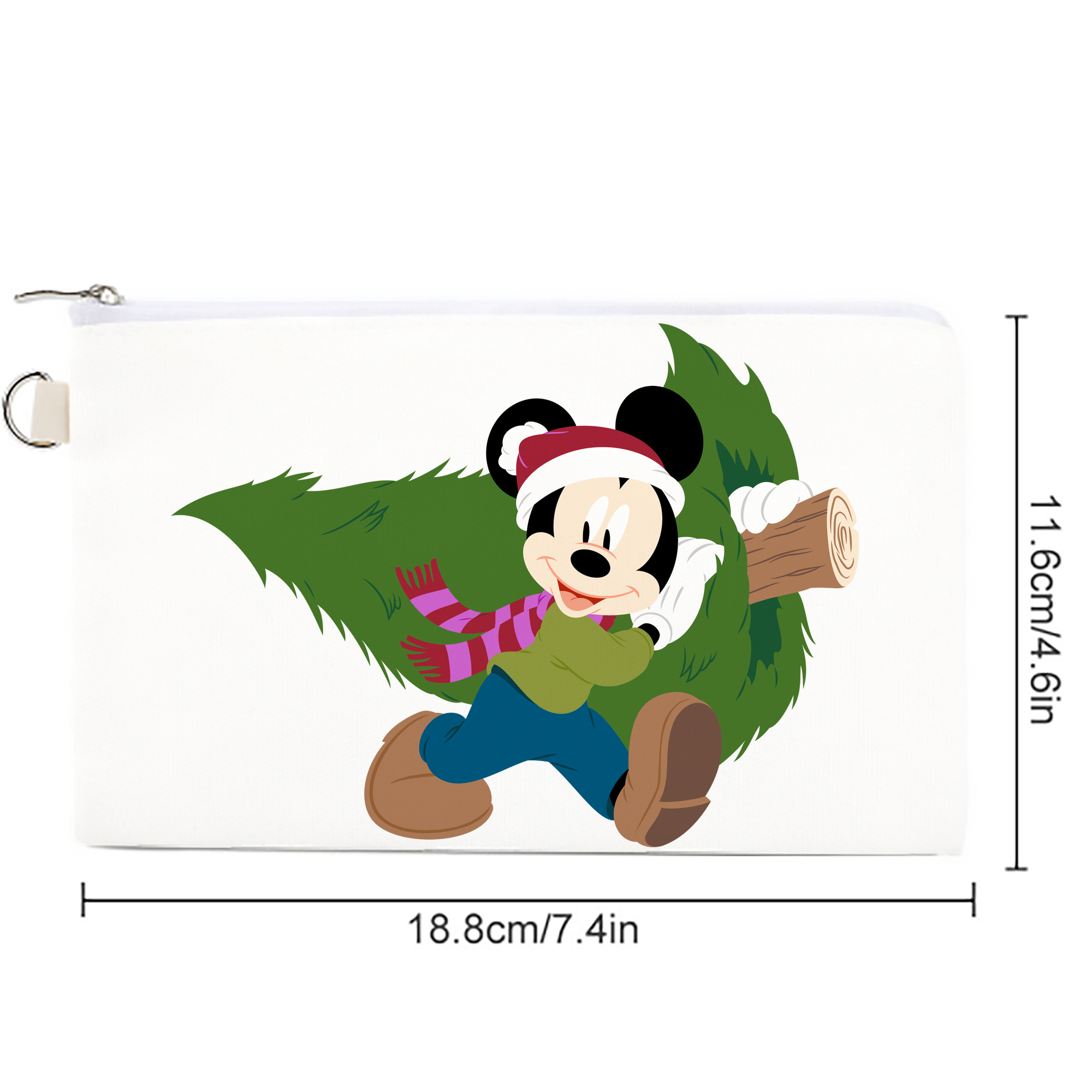 ミッキーマウス Mickey Mouse キャンバス生地ポーチ　小物入れ
