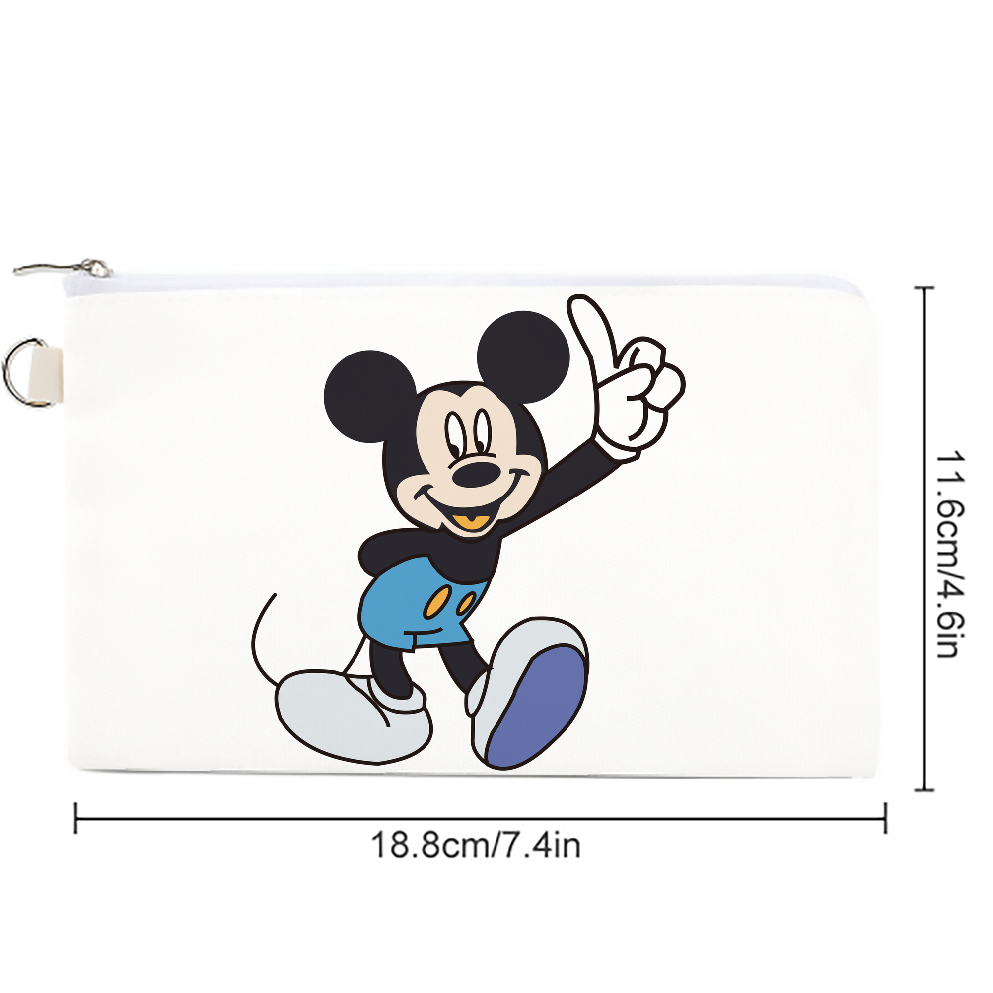 ミッキーマウス Mickey Mouse キャンバス生地ポーチ　小物入れ