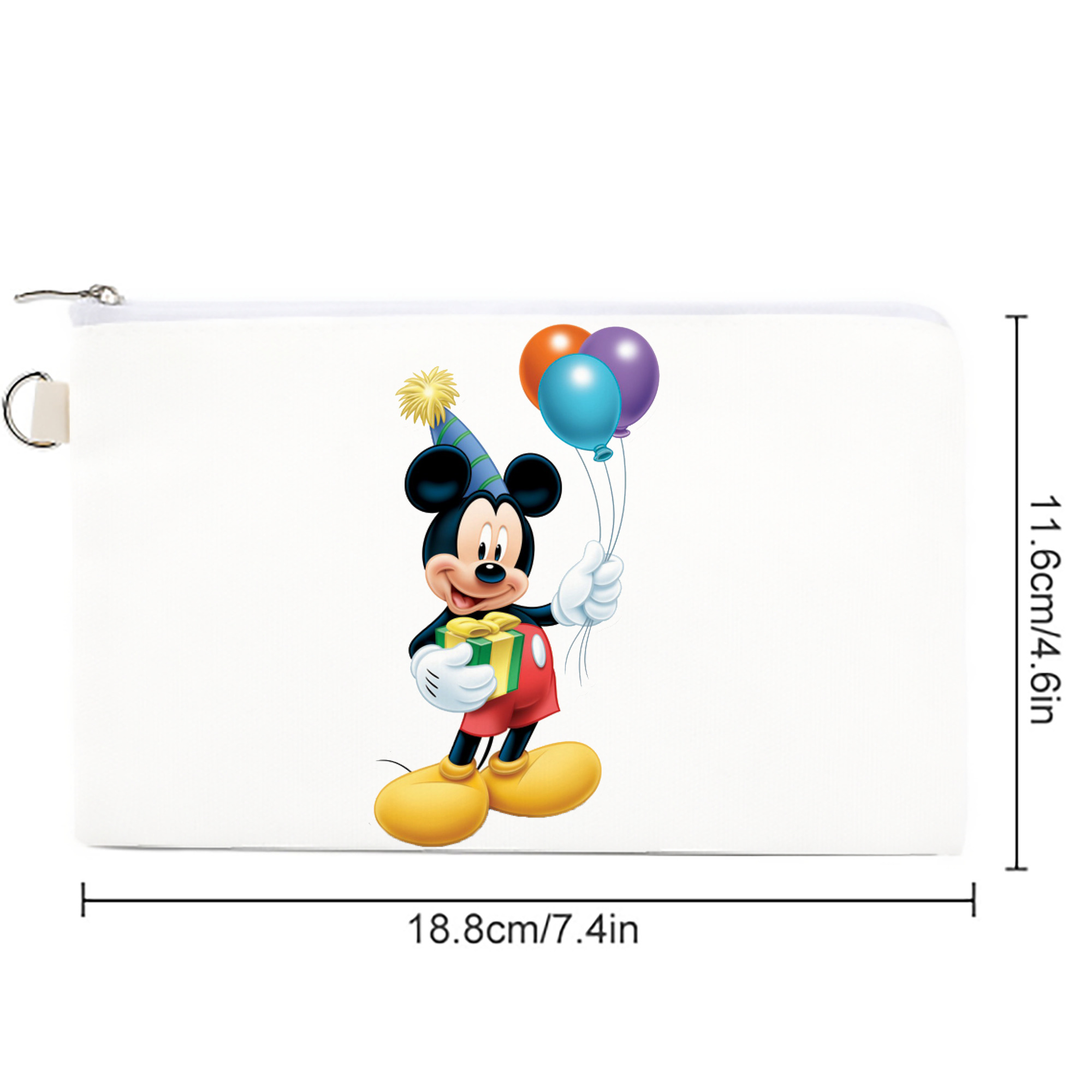 ミッキーマウス Mickey Mouse キャンバス生地ポーチ　小物入れ