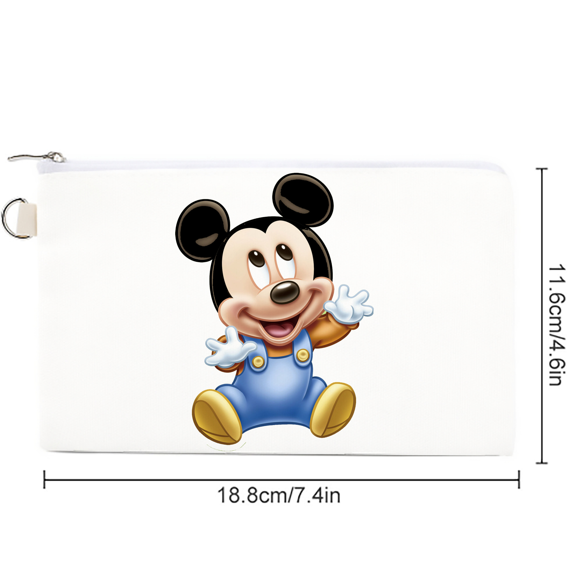 ミッキーマウス Mickey Mouse キャンバス生地ポーチ　小物入れ