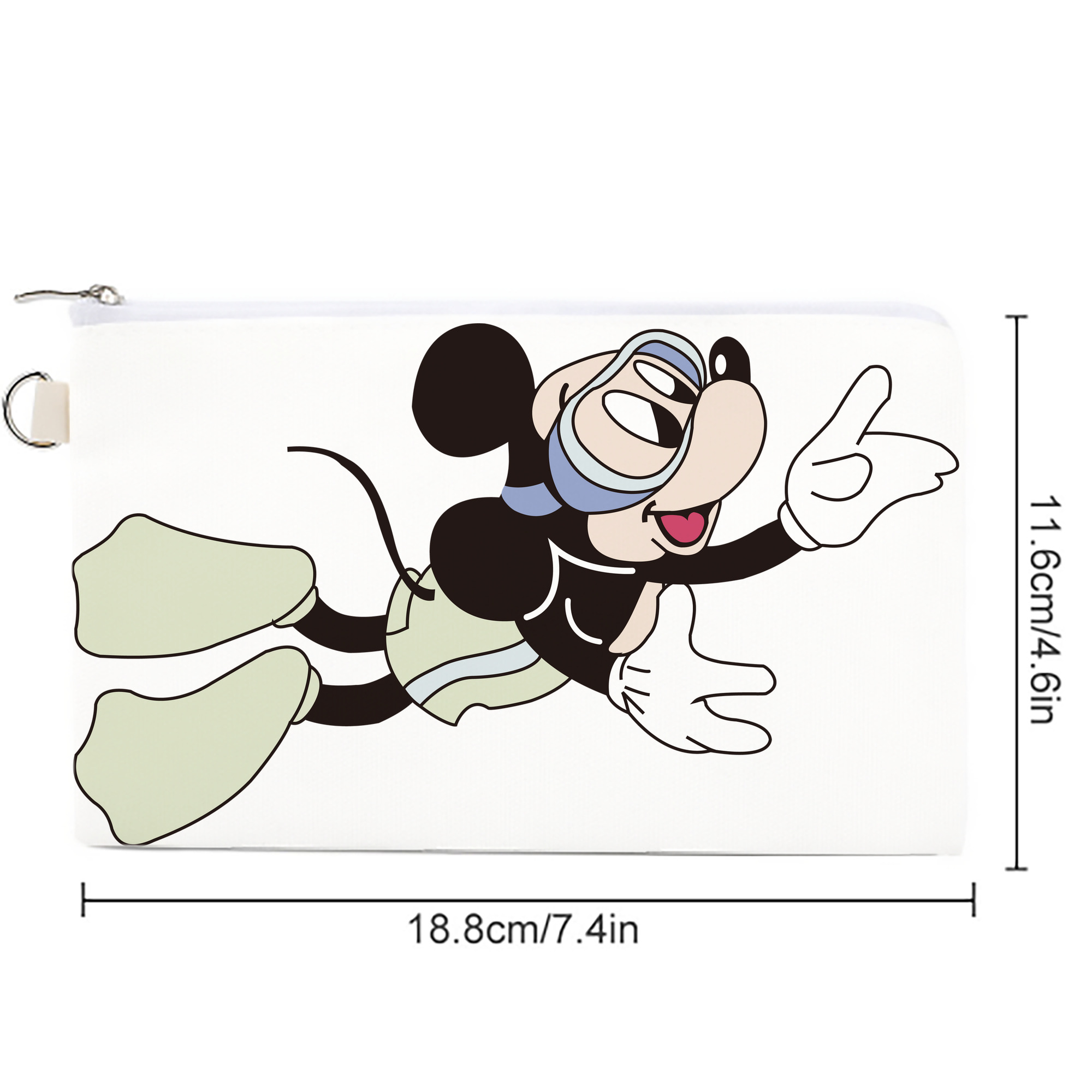 ミッキーマウス Mickey Mouse キャンバス生地ポーチ　小物入れ