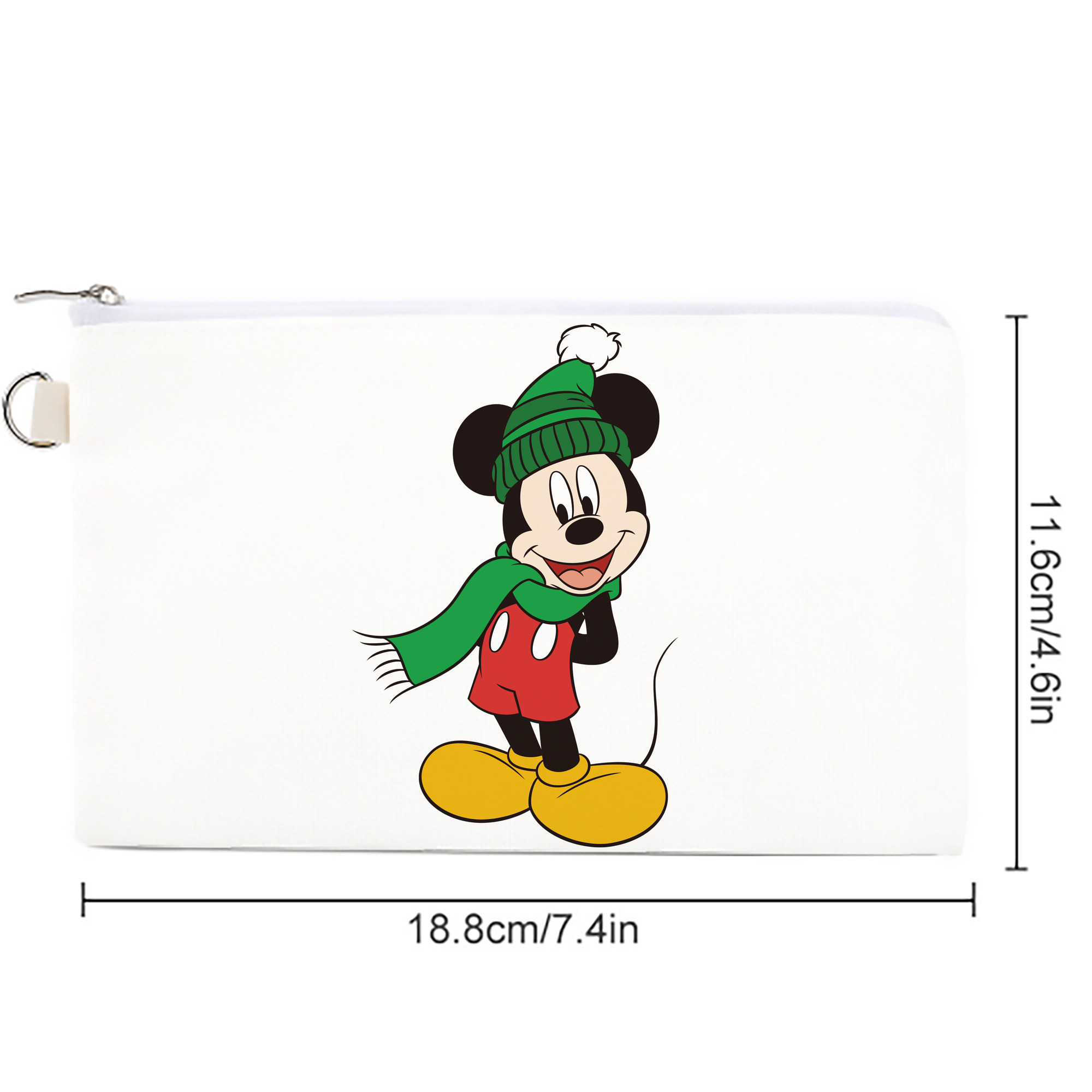 ミッキーマウス Mickey Mouse キャンバス生地ポーチ　小物入れ