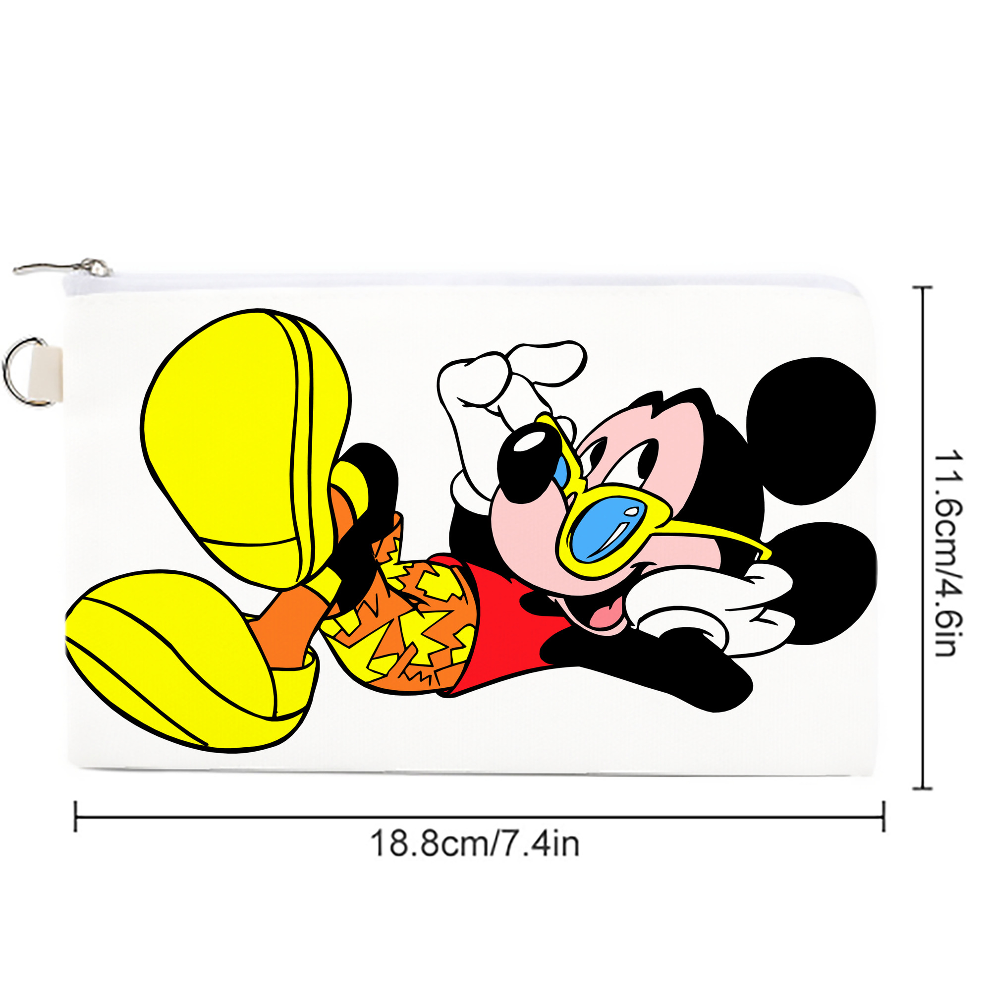 ミッキーマウス Mickey Mouse キャンバス生地ポーチ　小物入れ