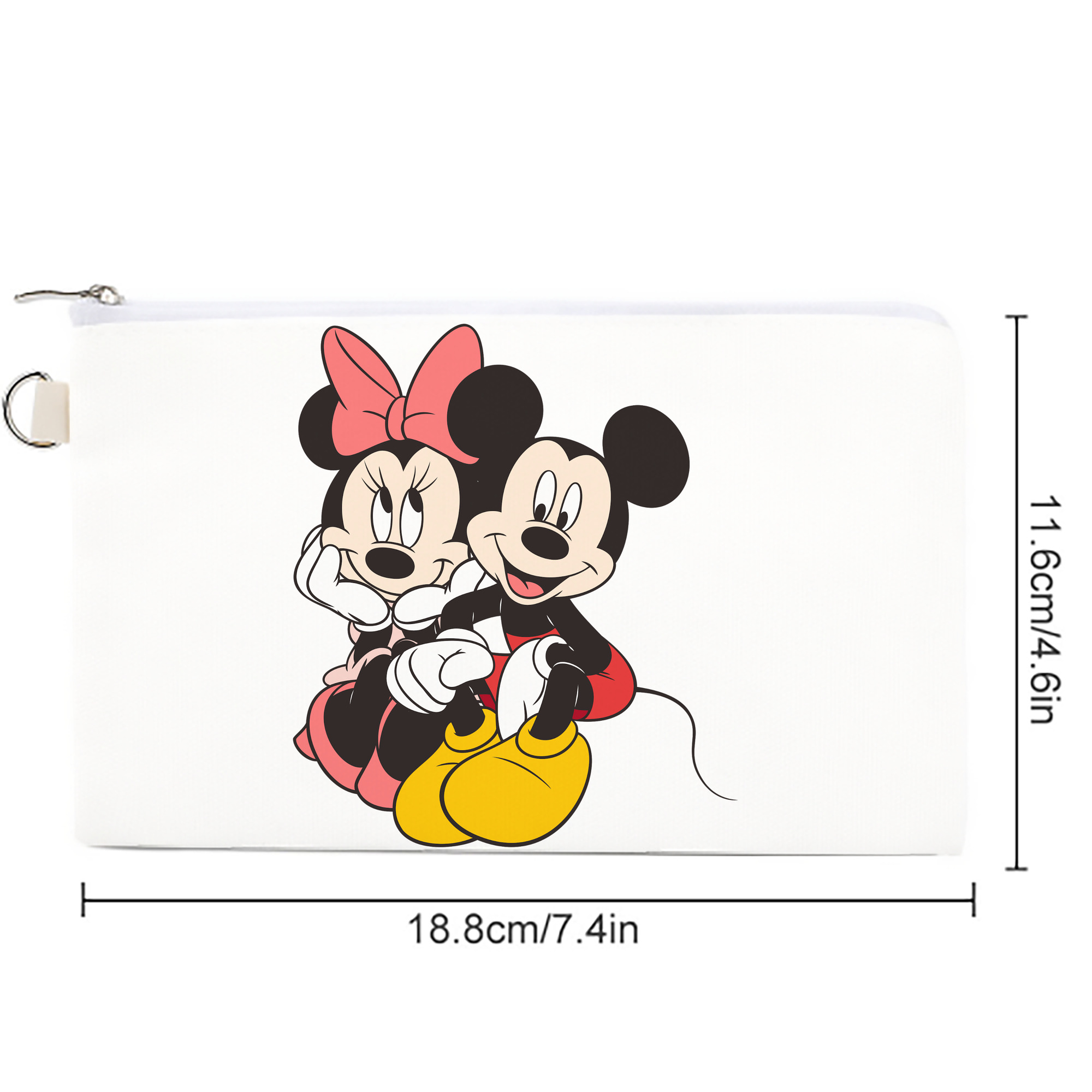 ミッキーマウス Mickey Mouse キャンバス生地ポーチ　小物入れ