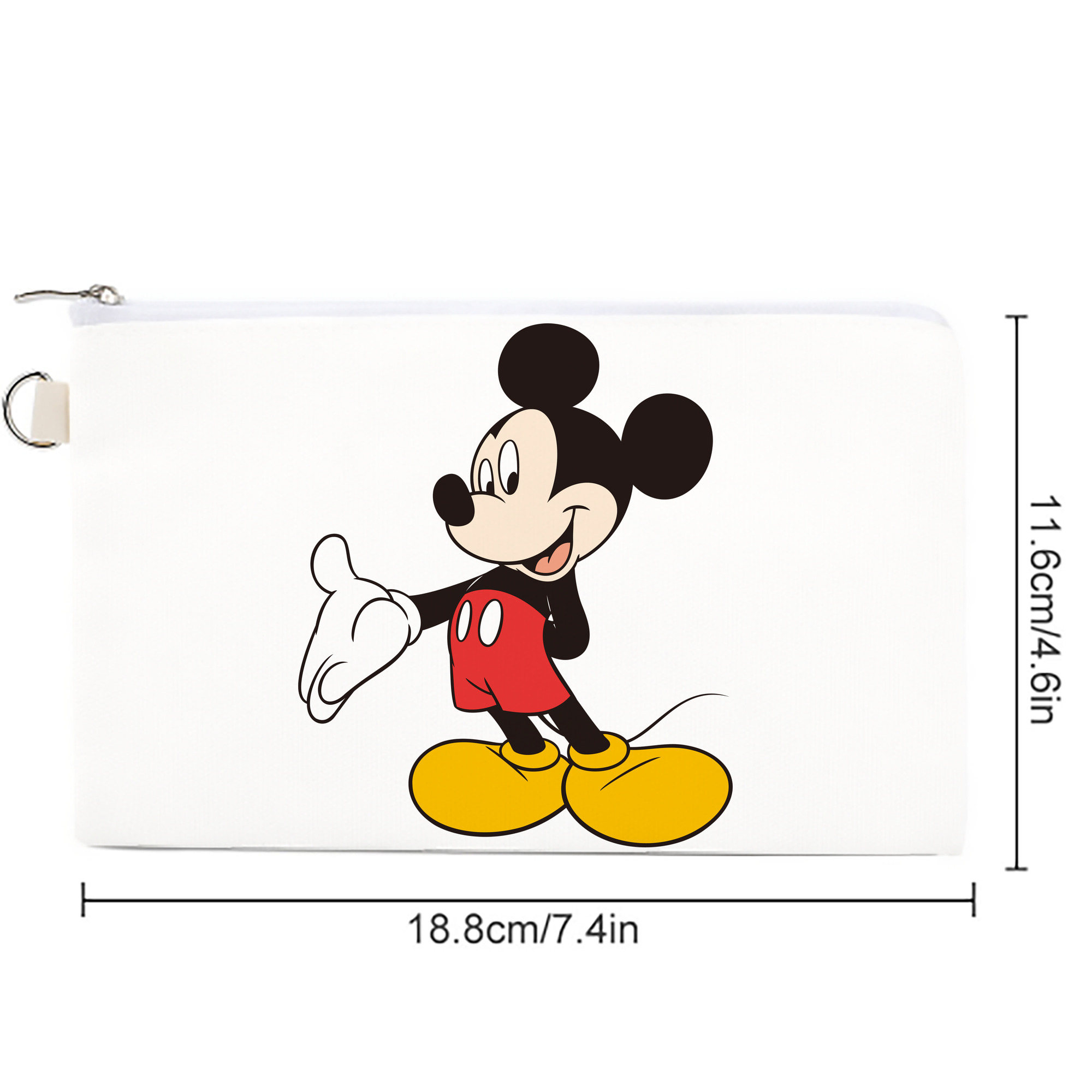 ミッキーマウス Mickey Mouse キャンバス生地ポーチ　小物入れ