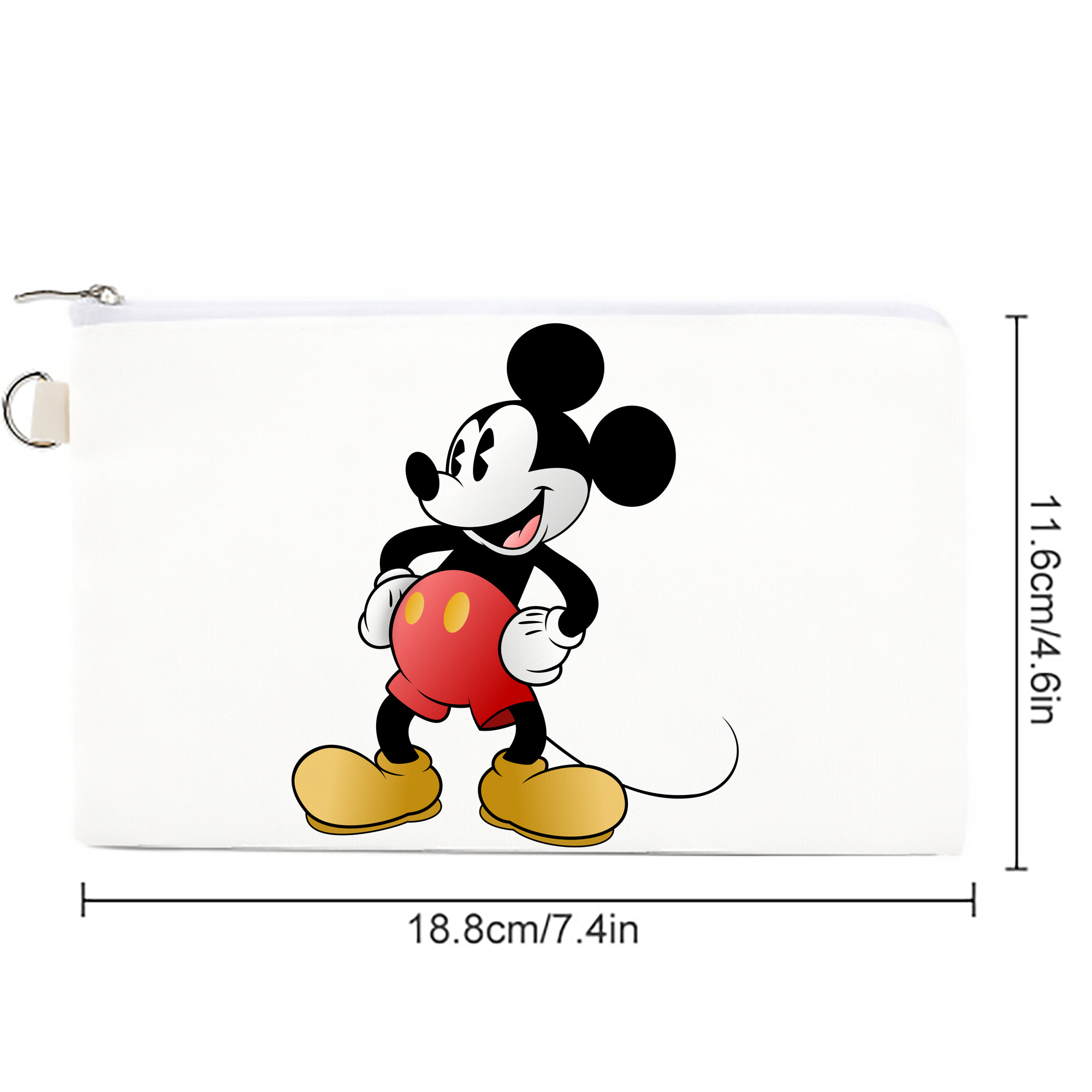 ミッキーマウス Mickey Mouse キャンバス生地ポーチ　小物入れ
