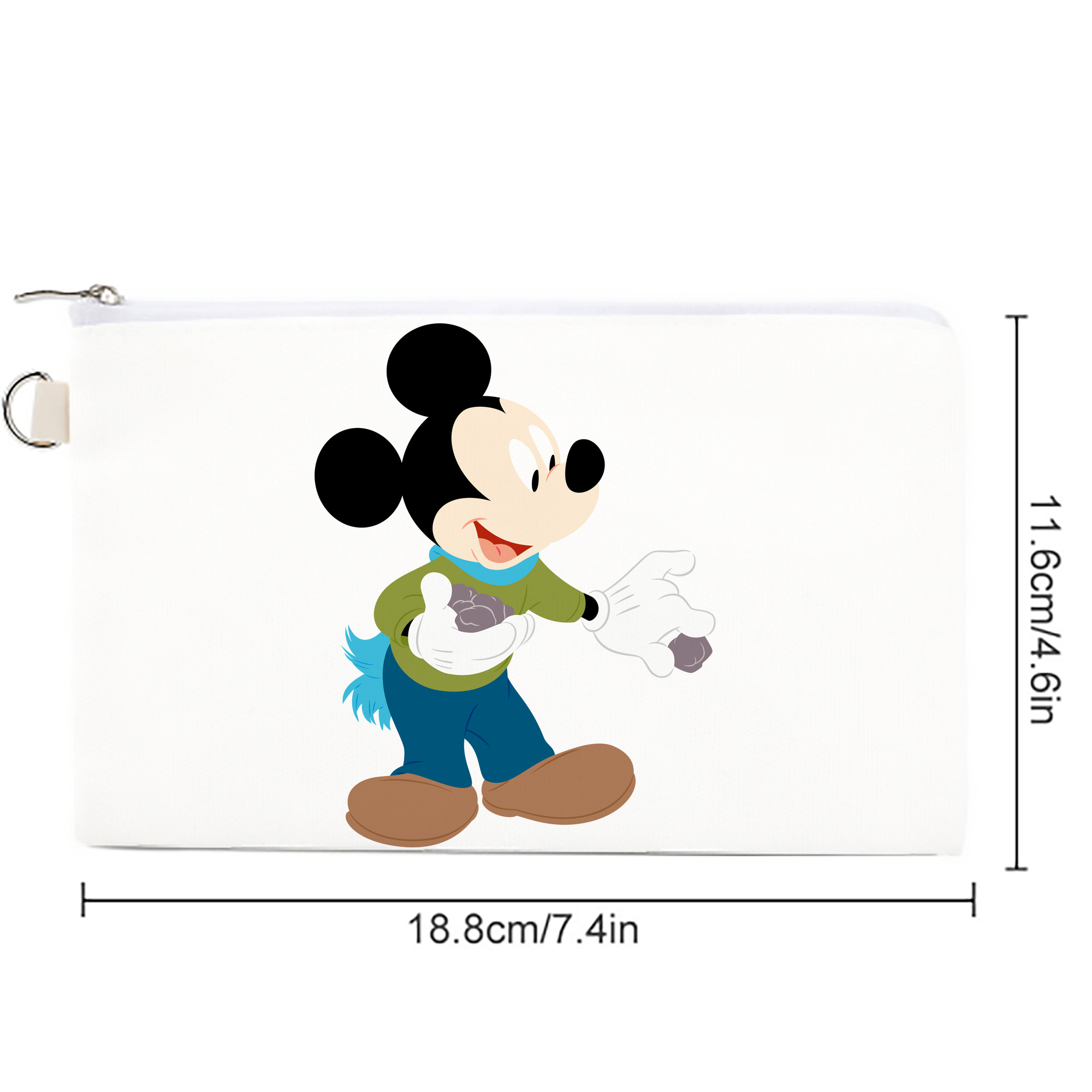 ミッキーマウス Mickey Mouse キャンバス生地ポーチ　小物入れ