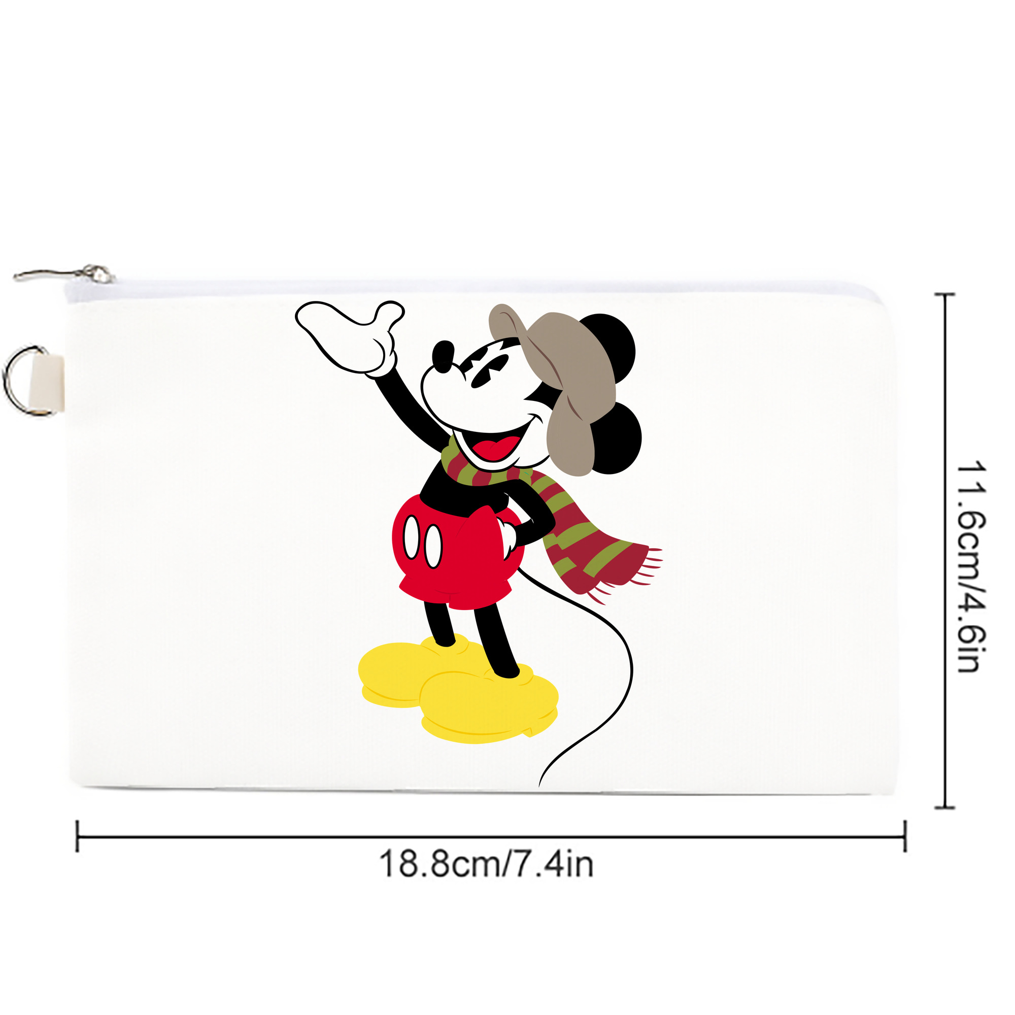 ミッキーマウス Mickey Mouse キャンバス生地ポーチ　小物入れ