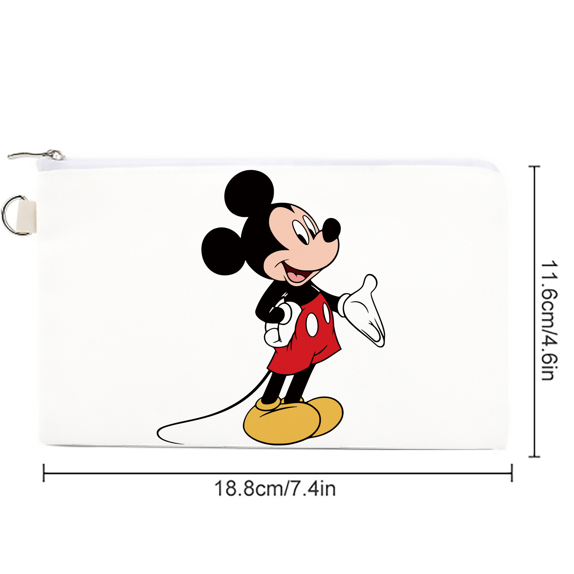 ミッキーマウス Mickey Mouse キャンバス生地ポーチ　小物入れ