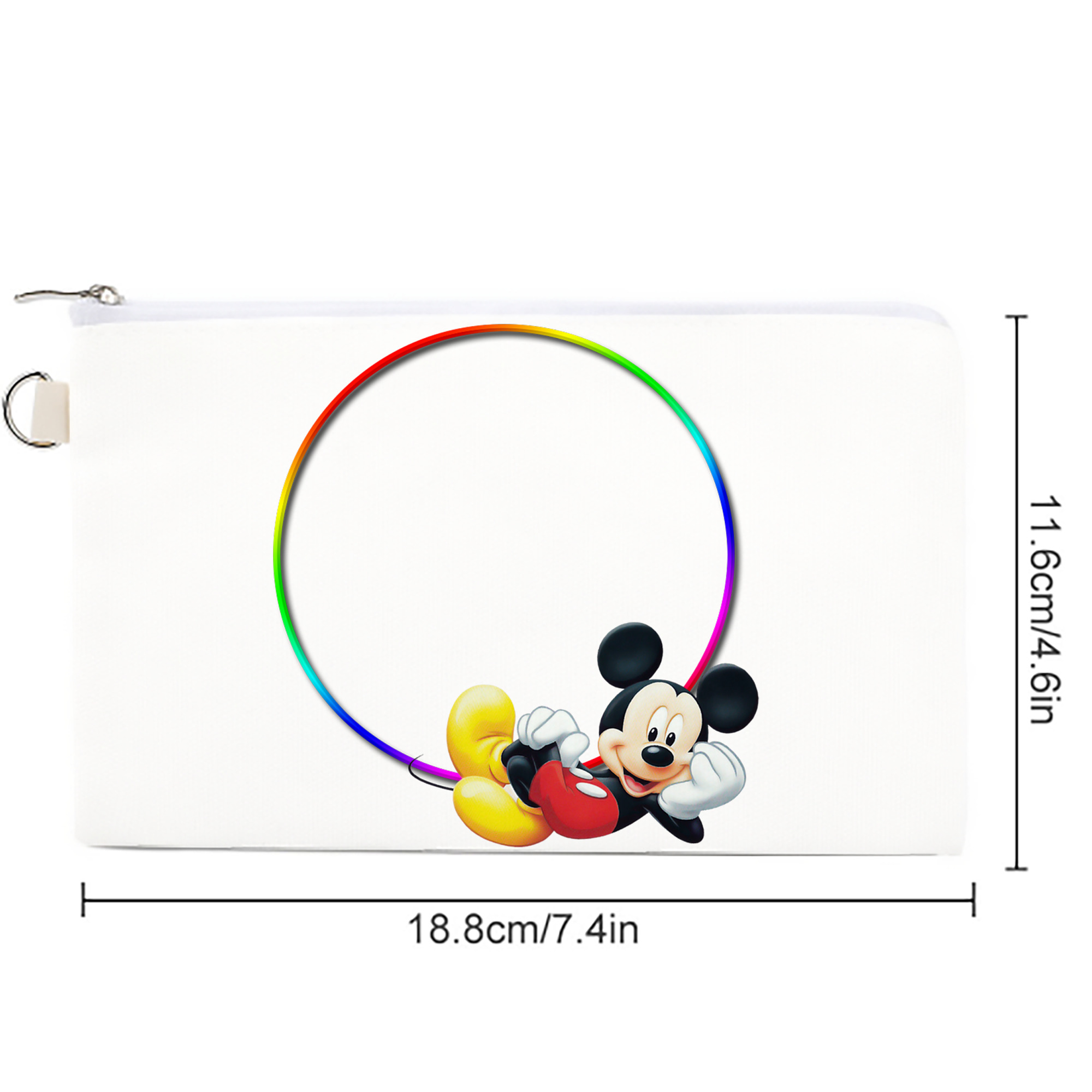 ミッキーマウス Mickey Mouse キャンバス生地ポーチ　小物入れ
