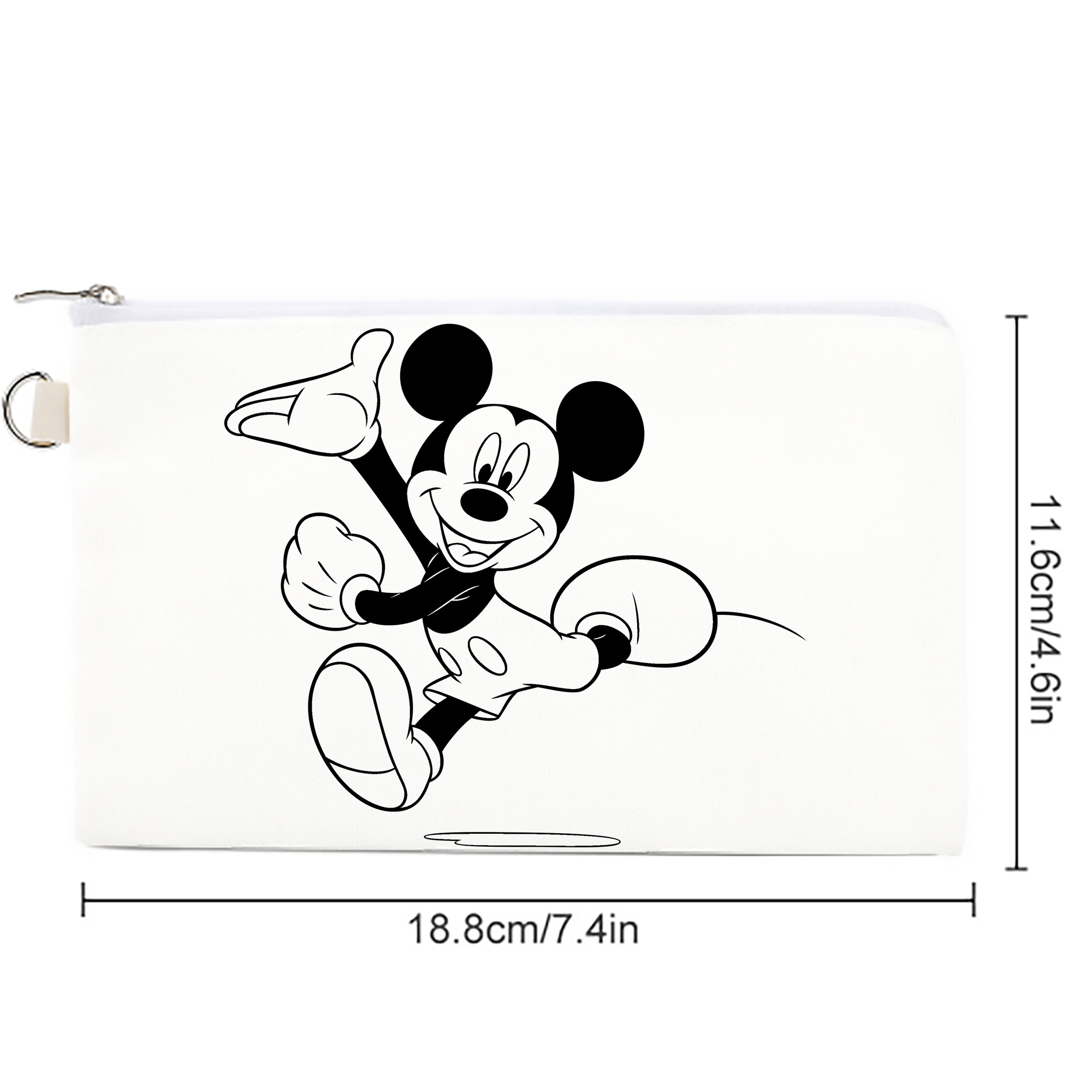 ミッキーマウス Mickey Mouse キャンバス生地ポーチ　小物入れ