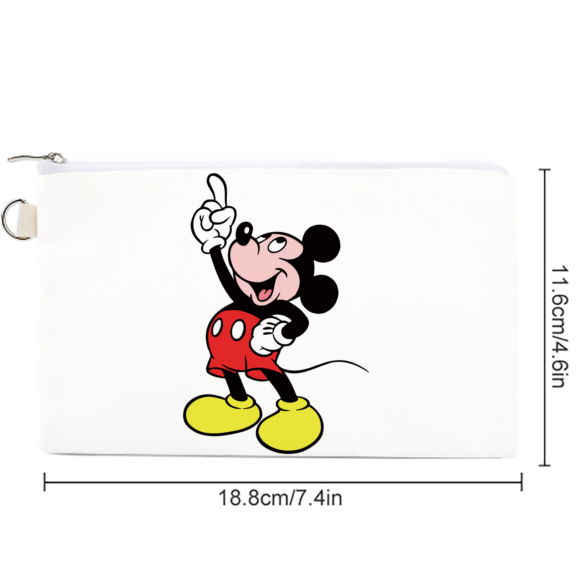 ミッキーマウス Mickey Mouse キャンバス生地ポーチ　小物入れ