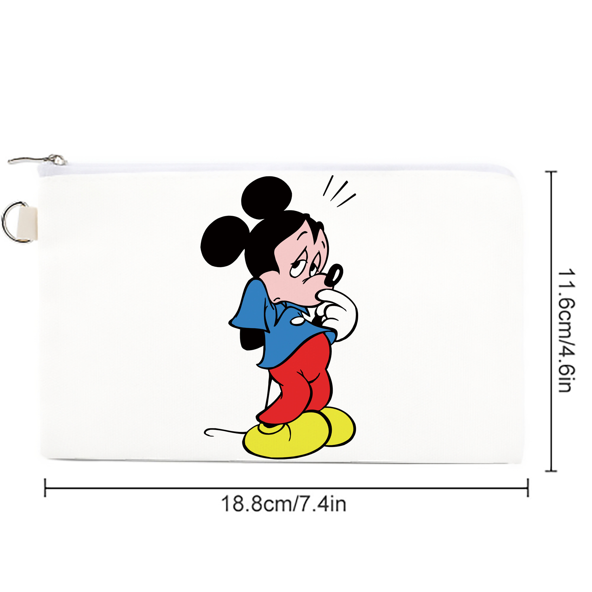 ミッキーマウス Mickey Mouse キャンバス生地ポーチ　小物入れ