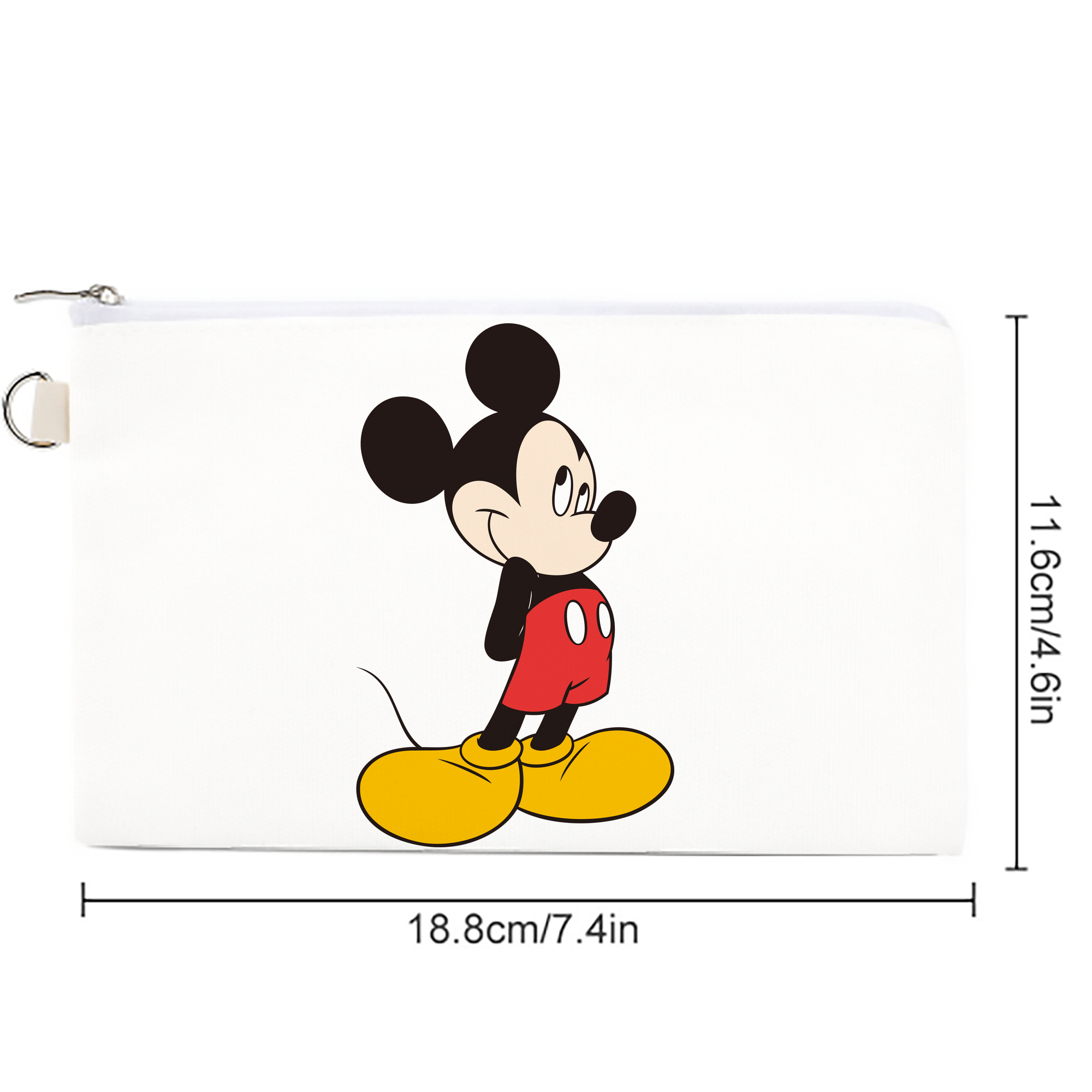ミッキーマウス Mickey Mouse キャンバス生地ポーチ　小物入れ