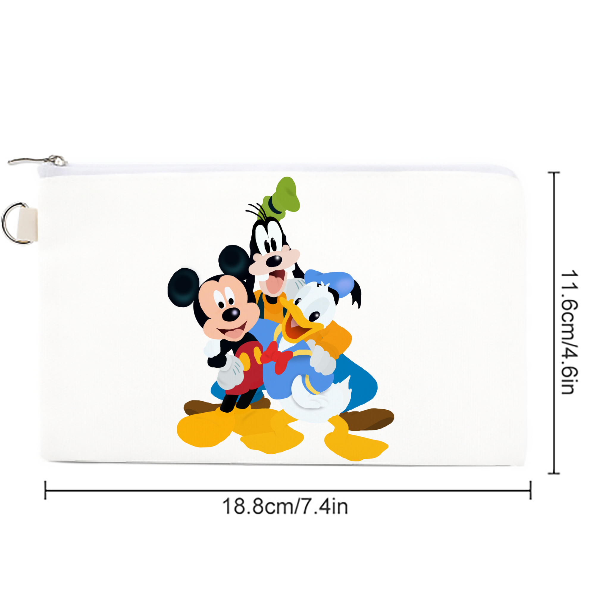 ミッキーマウス Mickey Mouse キャンバス生地ポーチ　小物入れ