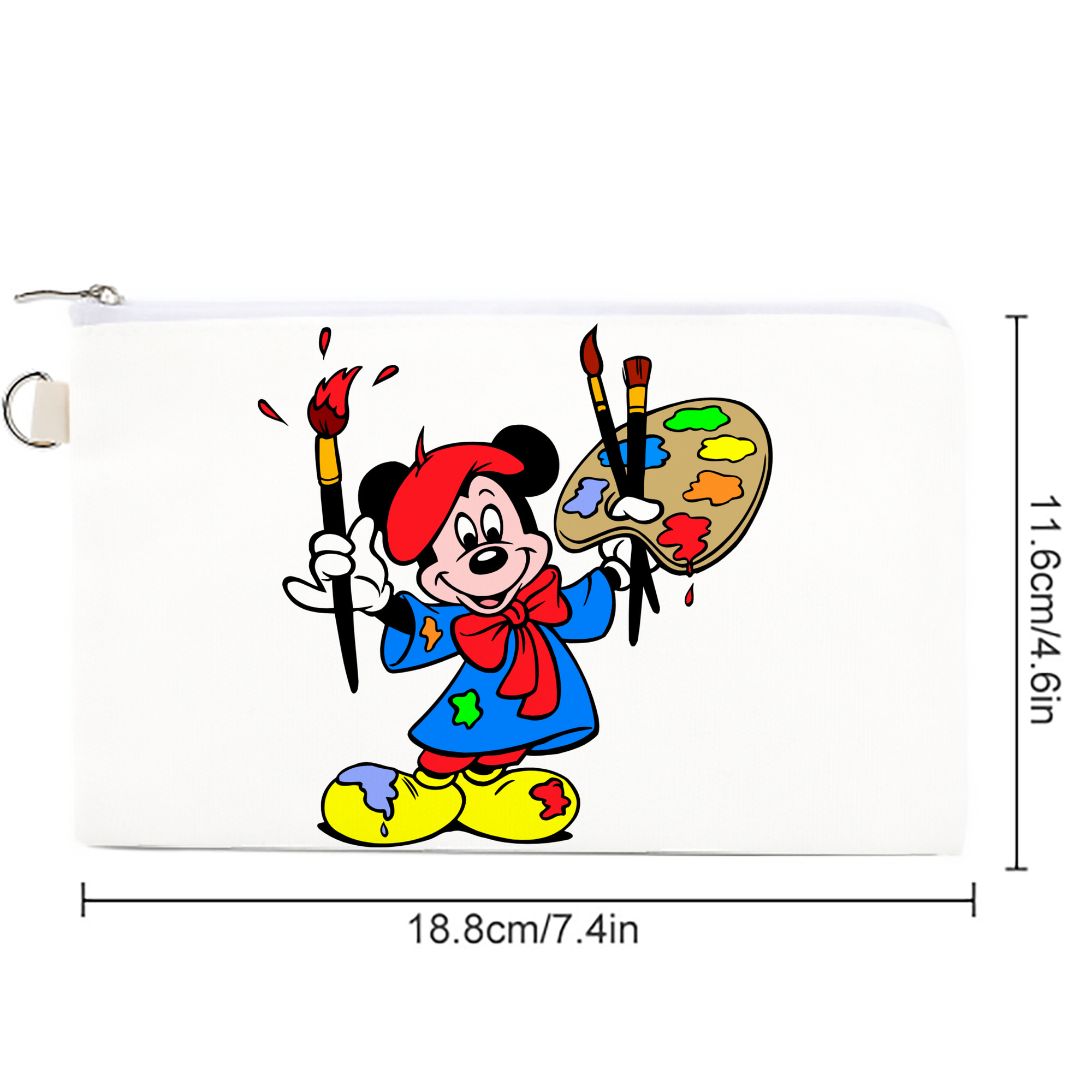 ミッキーマウス Mickey Mouse キャンバス生地ポーチ　小物入れ