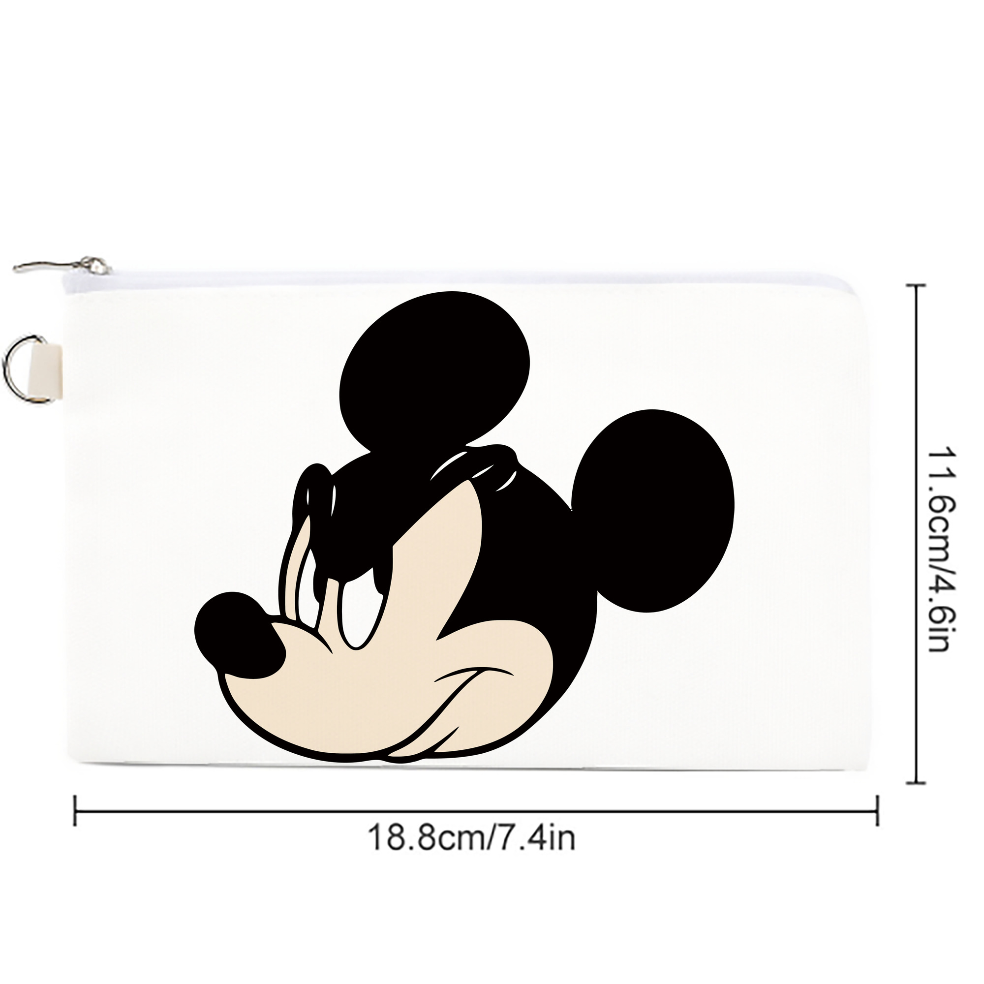 ミッキーマウス Mickey Mouse キャンバス生地ポーチ　小物入れ