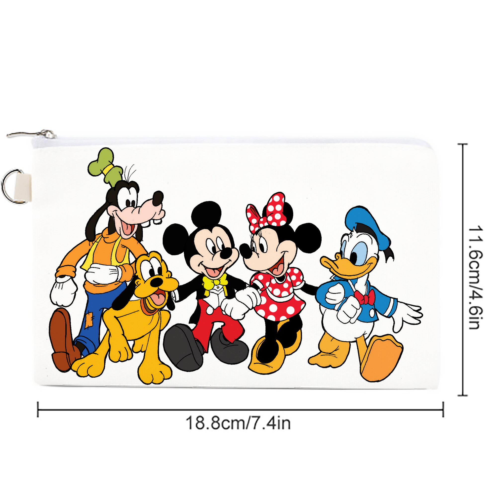 ミッキーマウス Mickey Mouse キャンバス生地ポーチ　小物入れ