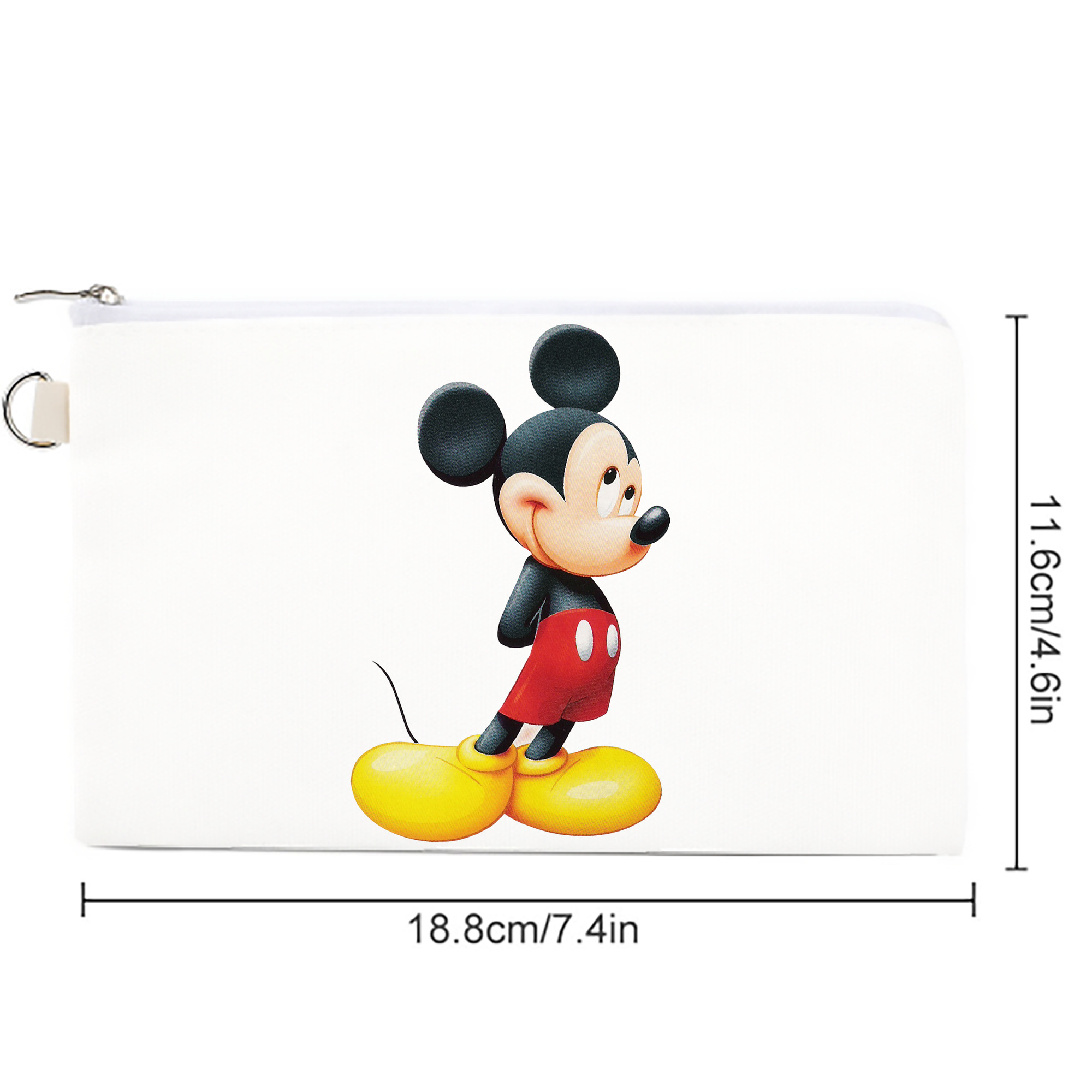 ミッキーマウス Mickey Mouse キャンバス生地ポーチ　小物入れ