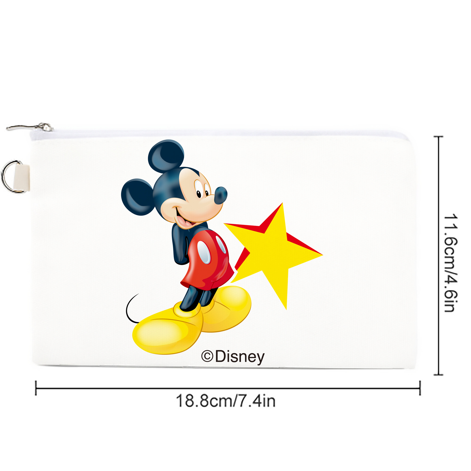 ミッキーマウス Mickey Mouse キャンバス生地ポーチ　小物入れ