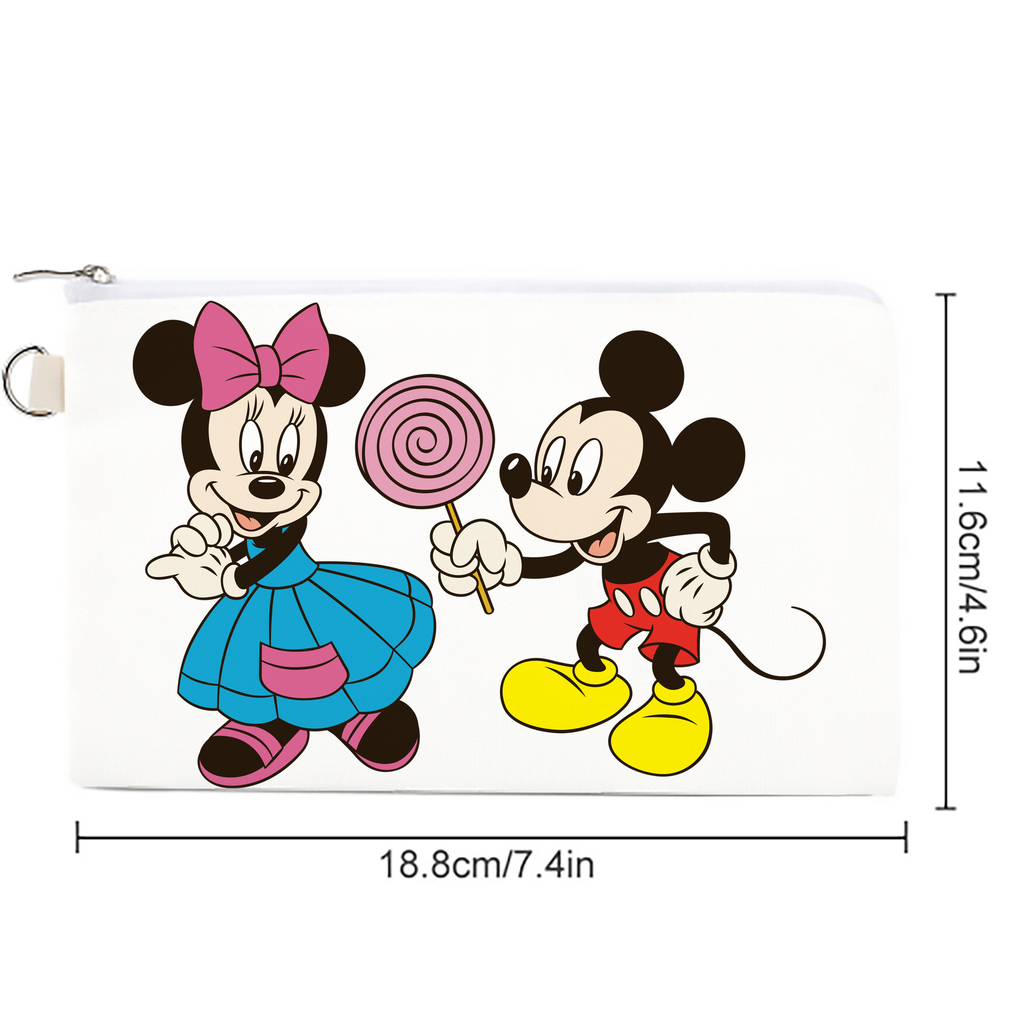ミッキーマウス Mickey Mouse キャンバス生地ポーチ　小物入れ
